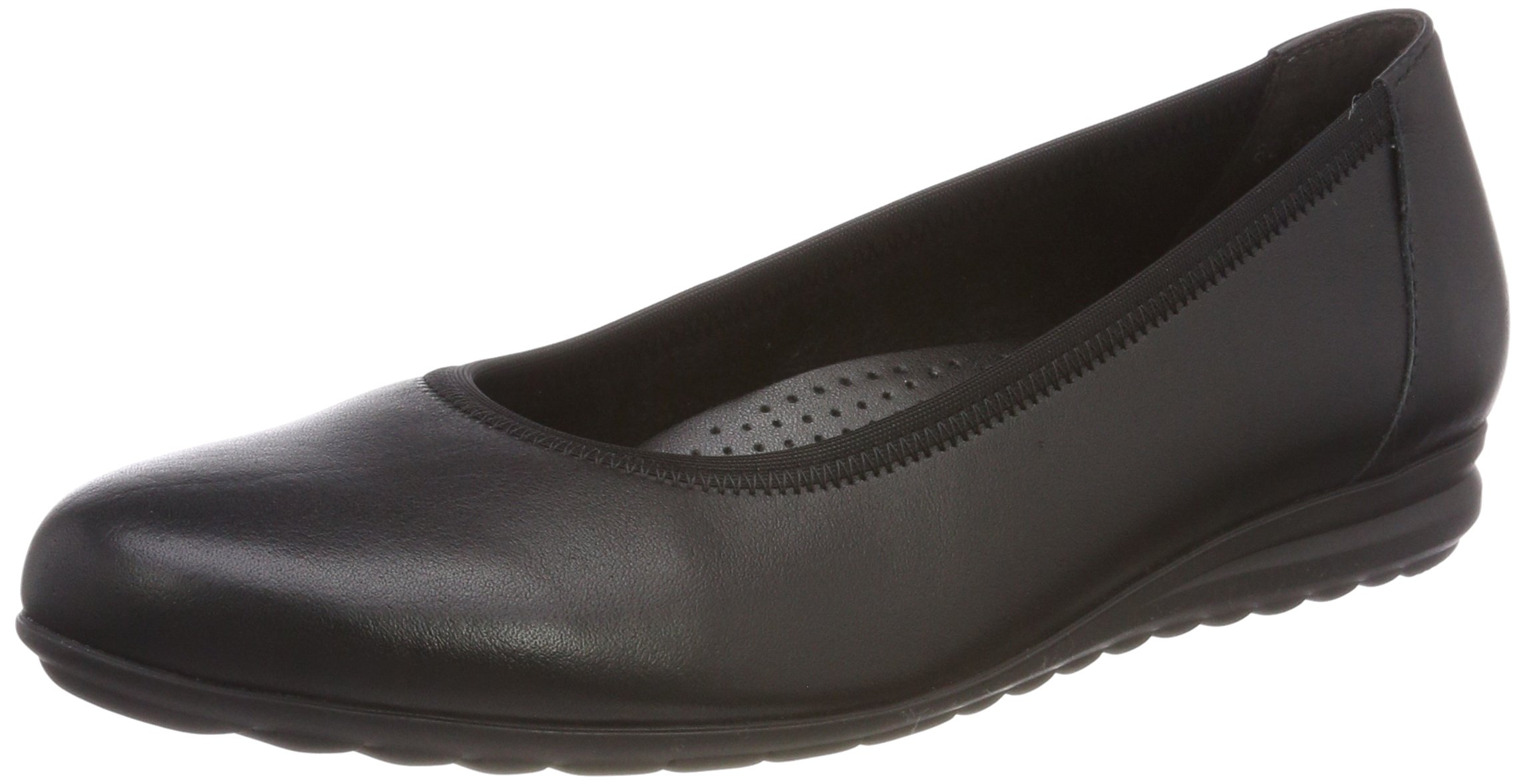Gabor Women's Flats.82.620.57 Closed Toe Ballet Flats 8.5 Black Schwarz Schwarz 57