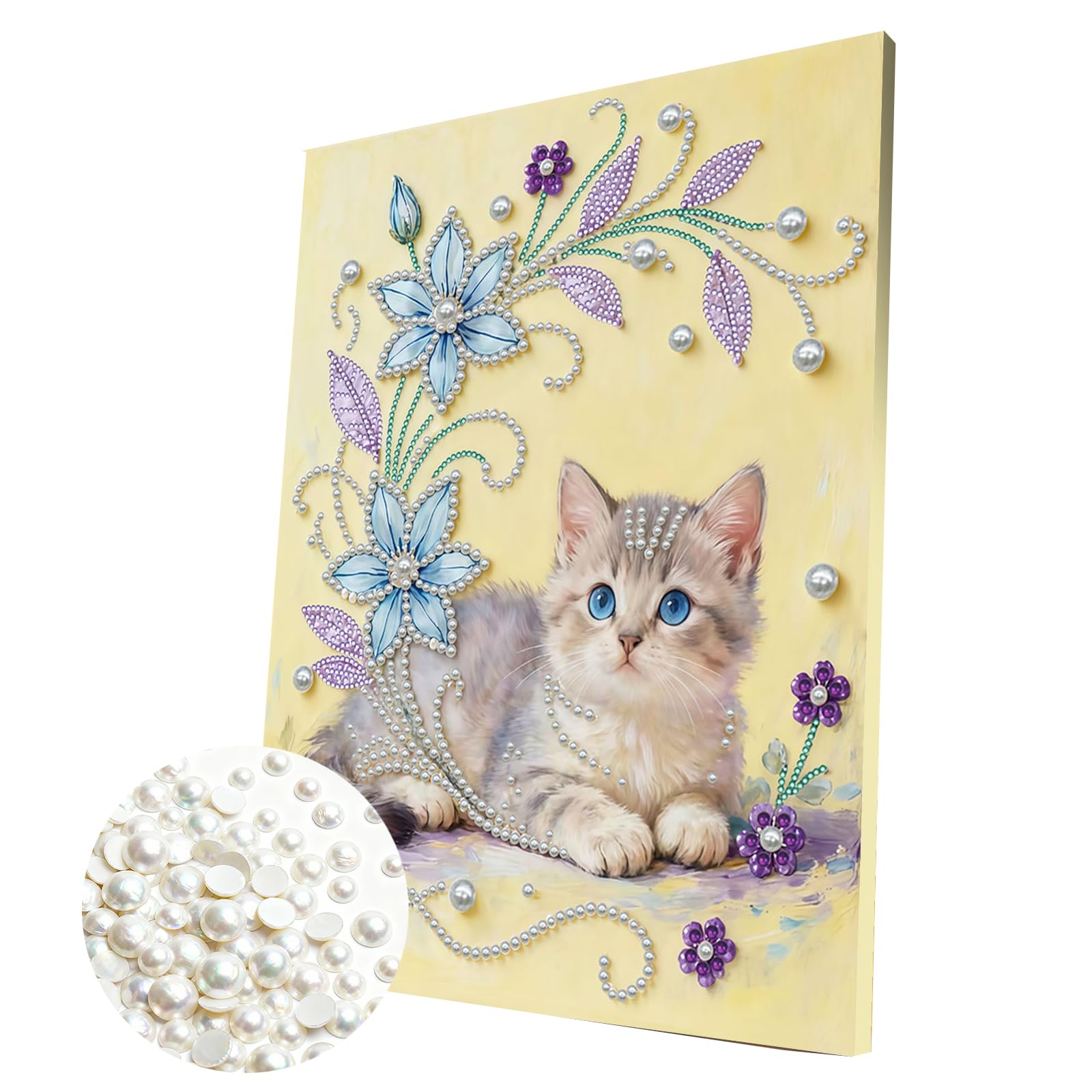 5D Pearl Painting Kits for Adults, 30x40cm DIY Pearl Gem Art Diamond Painting Kits for Beginners, Creativity DIY Pearls Dot Paintings, Home Decor Diamond Dots Paintings Picture Gem Art Craft-07