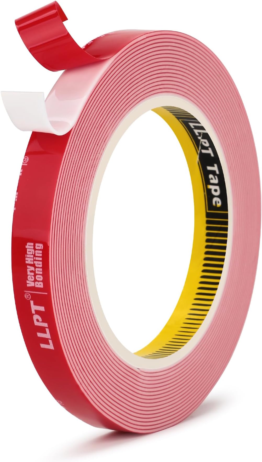 LLPT Double Sided Heavy Duty Tape Waterproof Permanent Mounting Tape 1/2" x 18Ft Two Sided Adhesive Photo Frame Hanging Strips for Poster Automotive Home Deco (G495013mm)