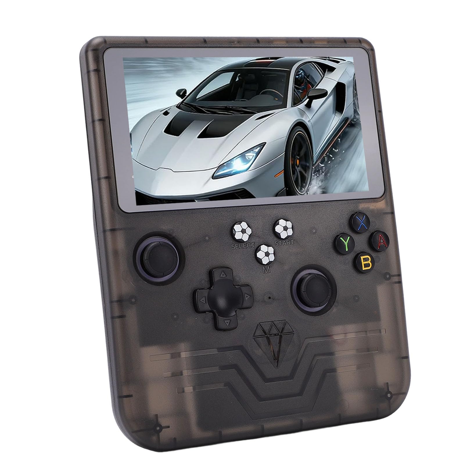 Console di Gioco Portatile retrò R60MAX, Console di Gioco retrò Portatile, per Videogiochi con Schermo IPS da 6", , Scheda da 128 GB, Supporto Emulatore 30+, Batteria da 6000 MAh (Grigio