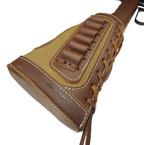 Miniatura 5 de Fundas para rifles de cuero vacuno con soporte de carcasa de cartucho 30-06, .308, .223, 45-70 .410