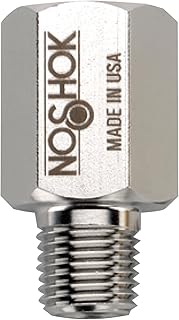 NOSHOK 5125 316 Stainless Steel Sintered Pressure Snubber with Grade E Disc, 1/4