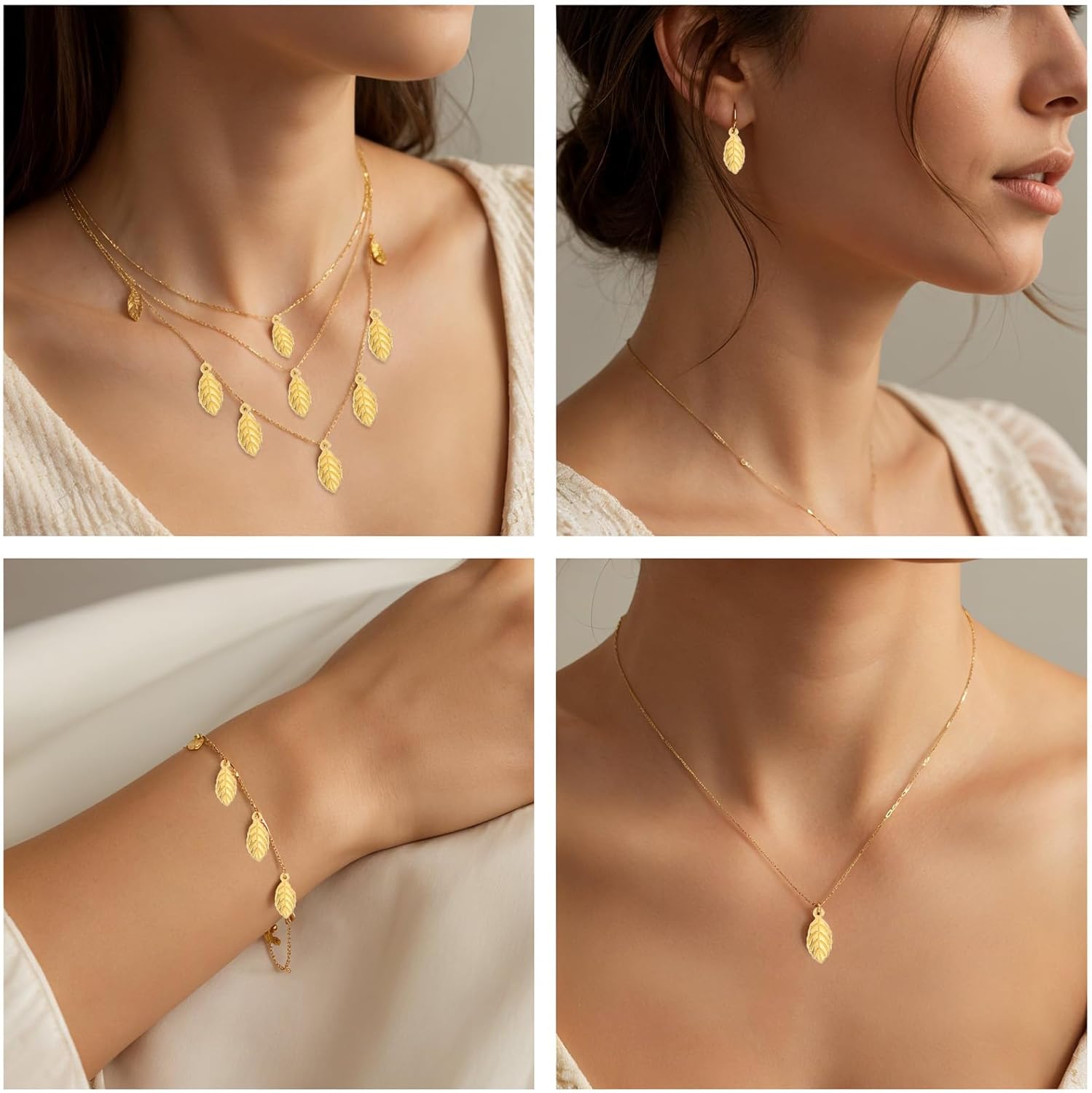 100 Pcs Gold Leaf Charms, 0.6 x 0.3 Inch Small Leaf Pendants Metal Gold Charms for Jewelry Making Necklace Bracelet Earring DIY Crafting Project - Image 9