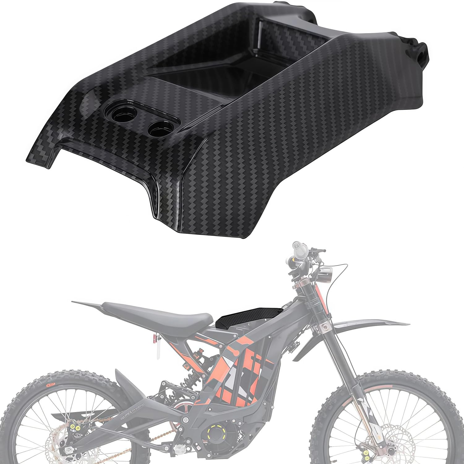 Sur Ron Battery Cover Carbon Fiber Pattern for SurRon Light Bee X/S Electric Dirt Bike