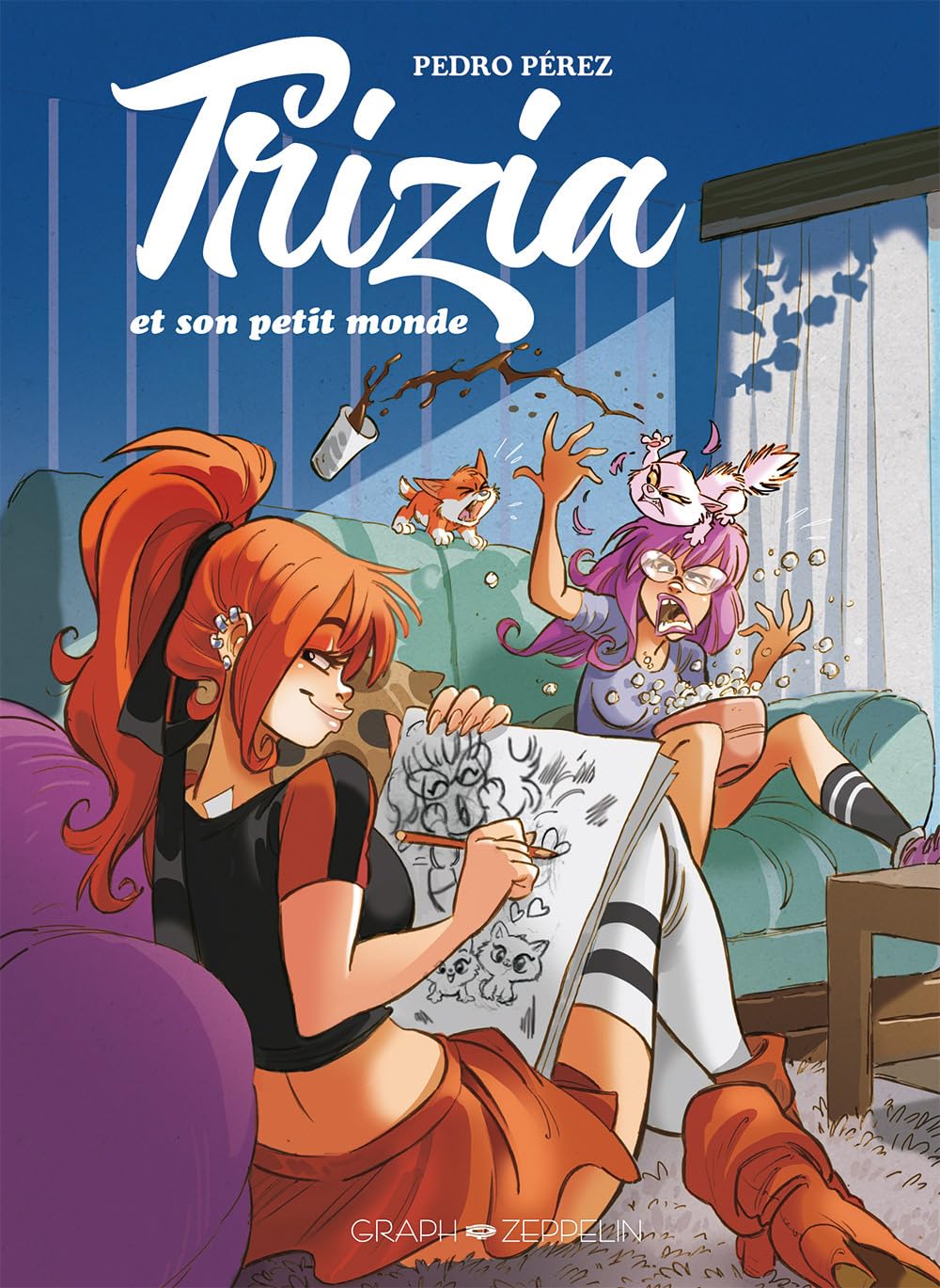 Trizia et son petit monde - Pedro Pérez - Graph Zeppelin Eds - cartonné - Bande dessinée