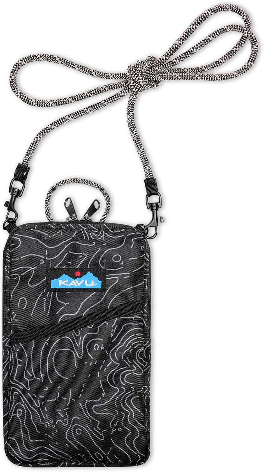 KAVU Essential Case Zip Crossbody Wallet with Rope