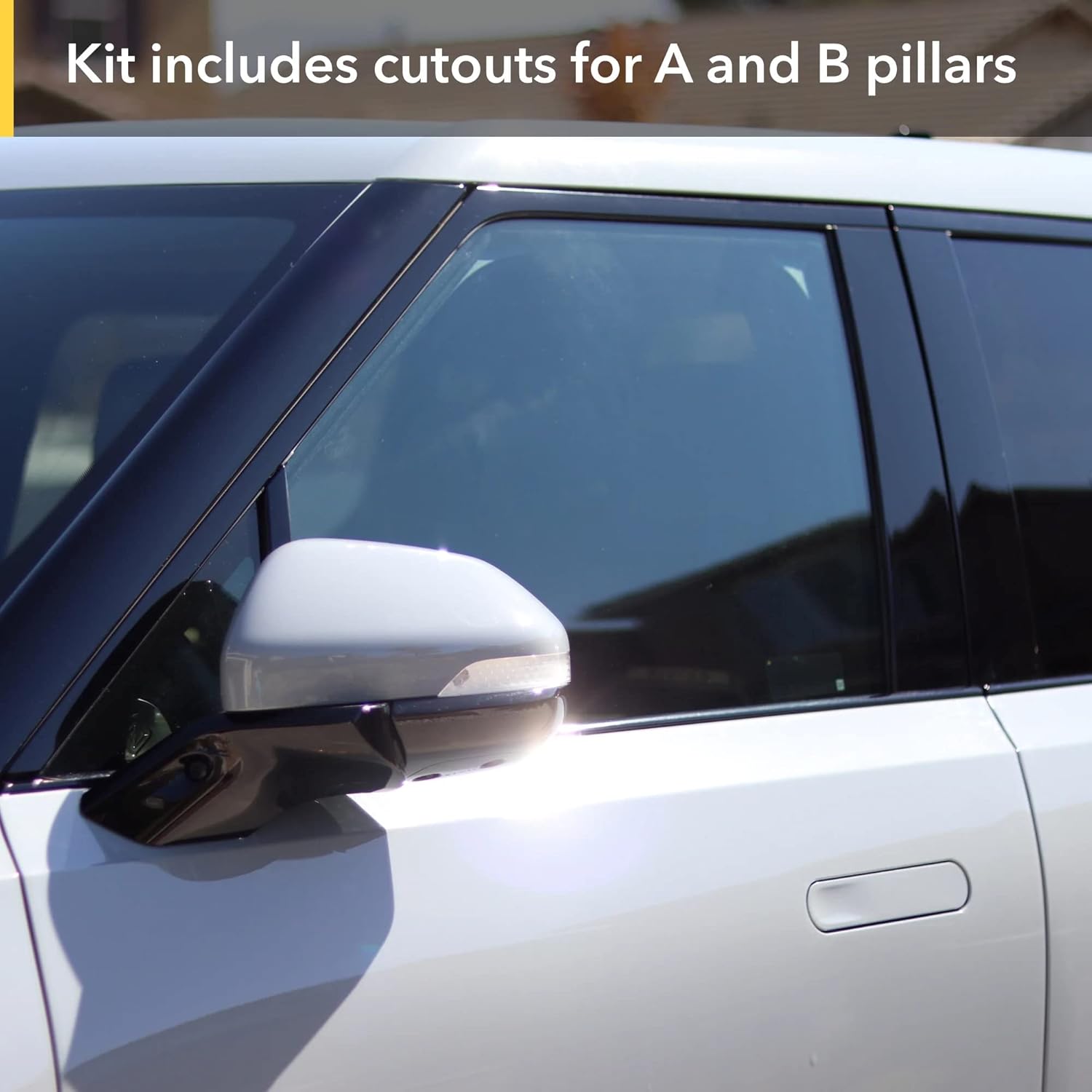 TWRAPS Pillars PPF for Rivian R1S & Rivian R1T 2021-2026, A+B 8mil - Custom Fit Anti Scratch Paint Protection Film Cover, Clear Self Healing Shield Guard, Complete with Install Kit Accessories