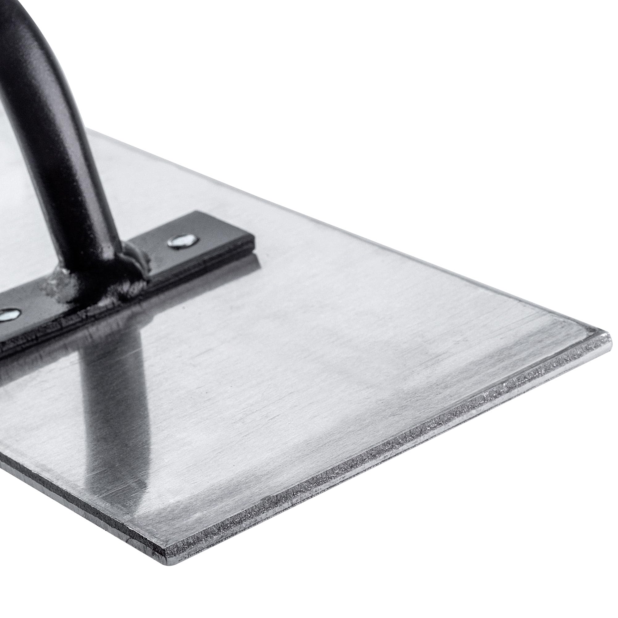 KADAX Distributeur de béton en aluminium, 62,5 x 9 x 154 cm, distributeur de goudron profilé, lames de béton triple entretoise, pelle à béton (avec manche)