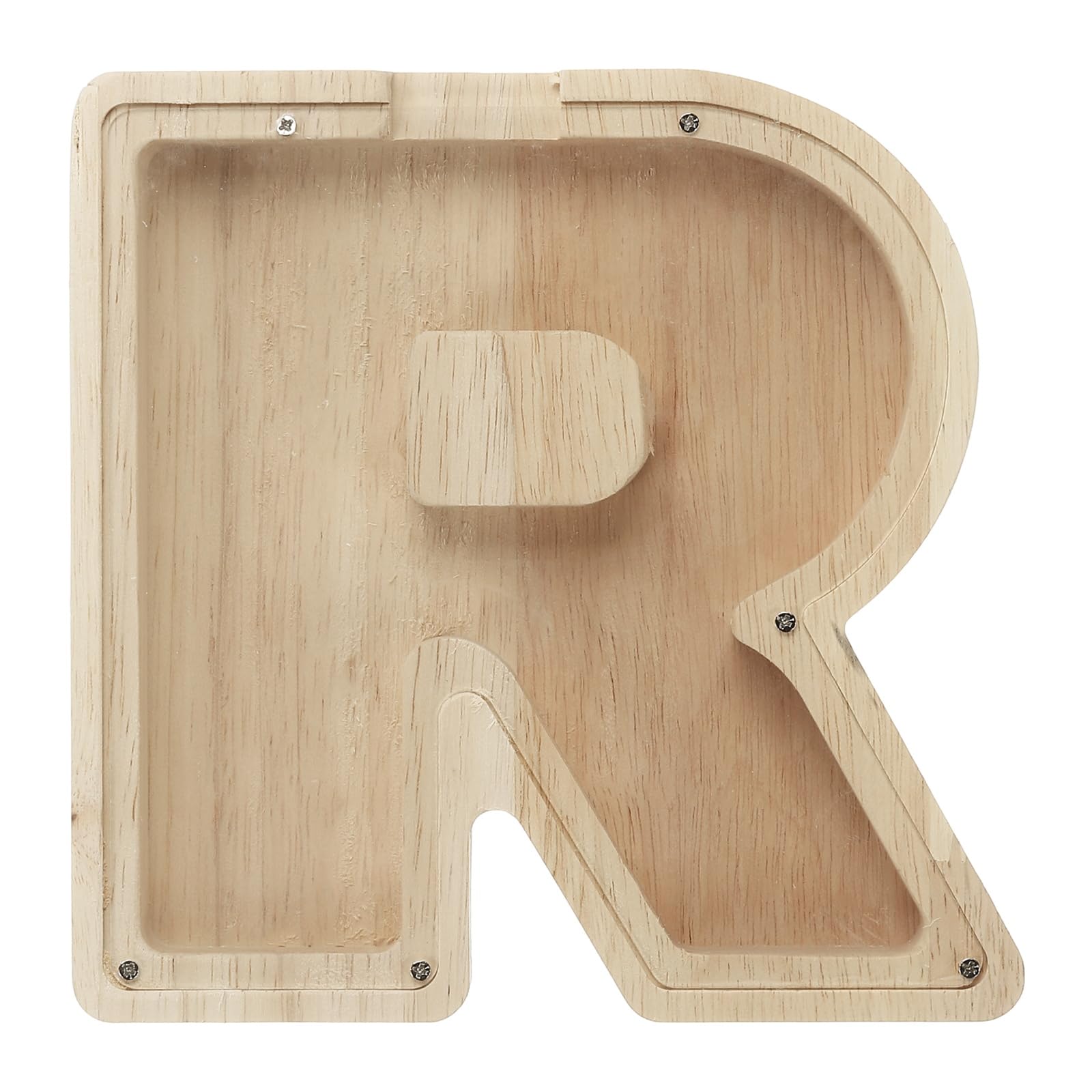 Hucha de madera para regalo de cumpleaños y Navidad tarro personalizado transparente PATIKIL