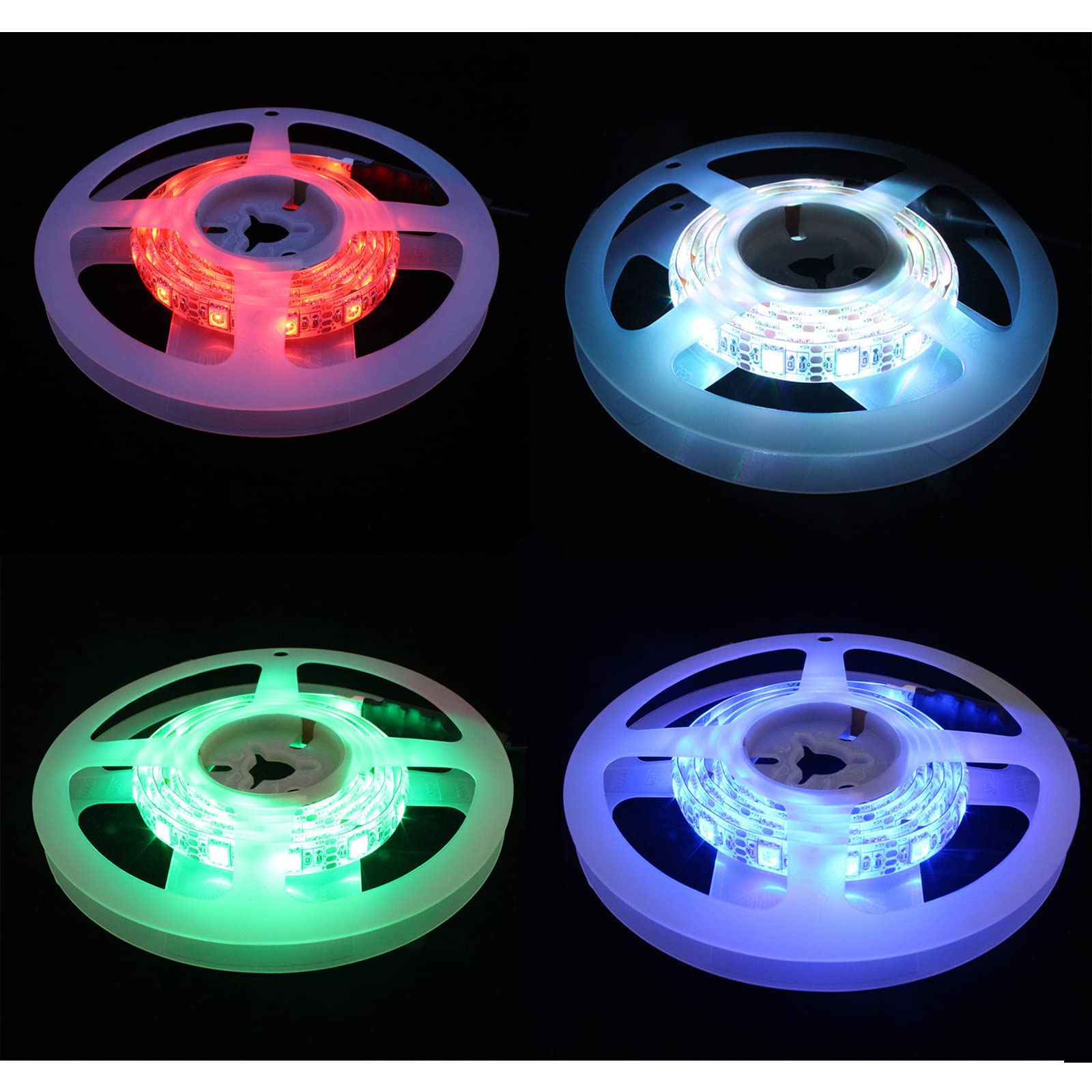 Flatware Striscia LED Flessibile RGB 30LEDs/60LEDs Alimentatore a Nastro per luci lineari Pieghevoli per la casa Fai da Te sotto la Decorazione dell'Armadio