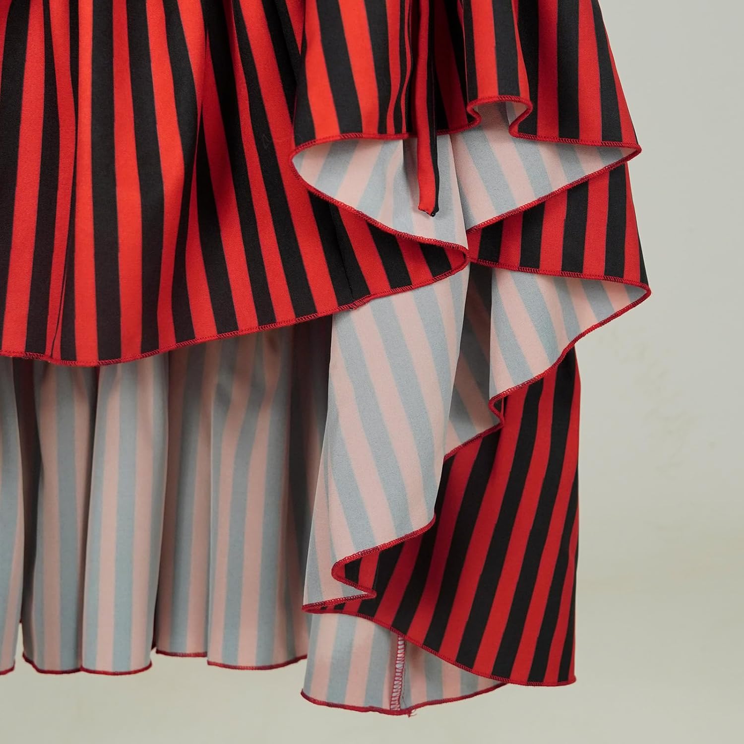 Women's Long Dress Gothic Steampunk Victorian Renaissance High Low Skirt - Image 5