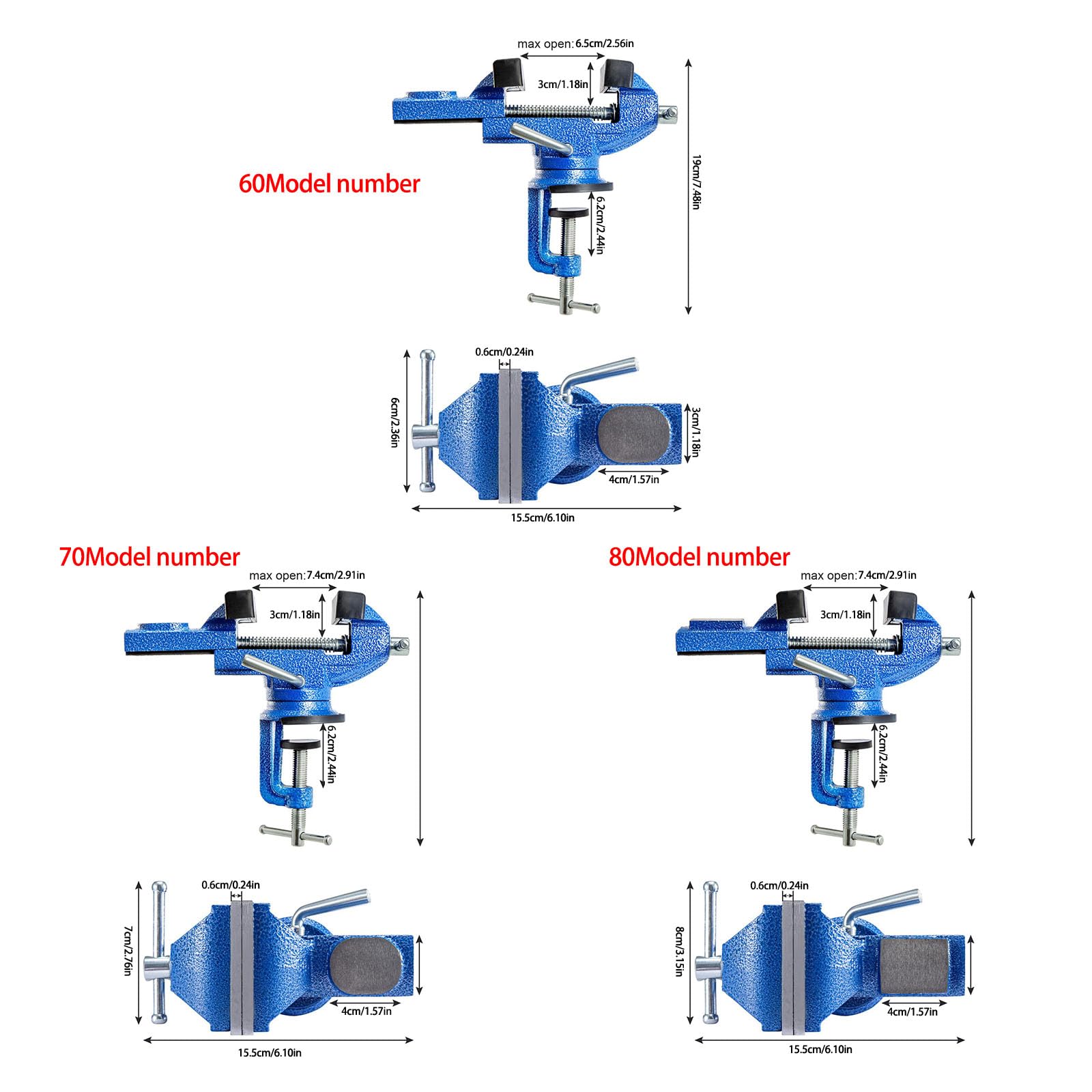 Bancs polyvalents Étau de serrage de table à double usage avec base rotative à 360 degrés pour établi de travail du bois Outil d ' étau de fabrication artisanale