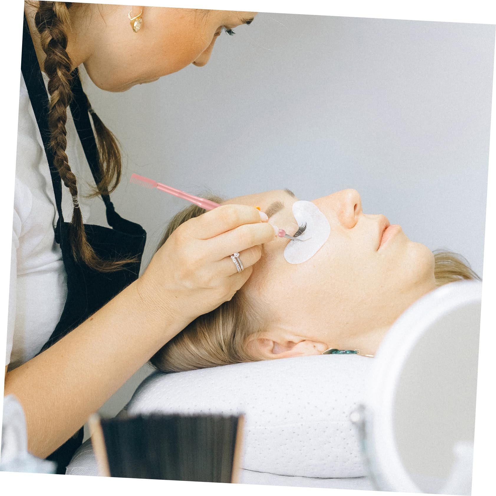 DOITOOL 5piezas Herramienta De Perm Para Pestañas Con Peine Separador y Mango Ergonómico Kit De Elevación De Pestañas Para Uso Profesional y Personal
