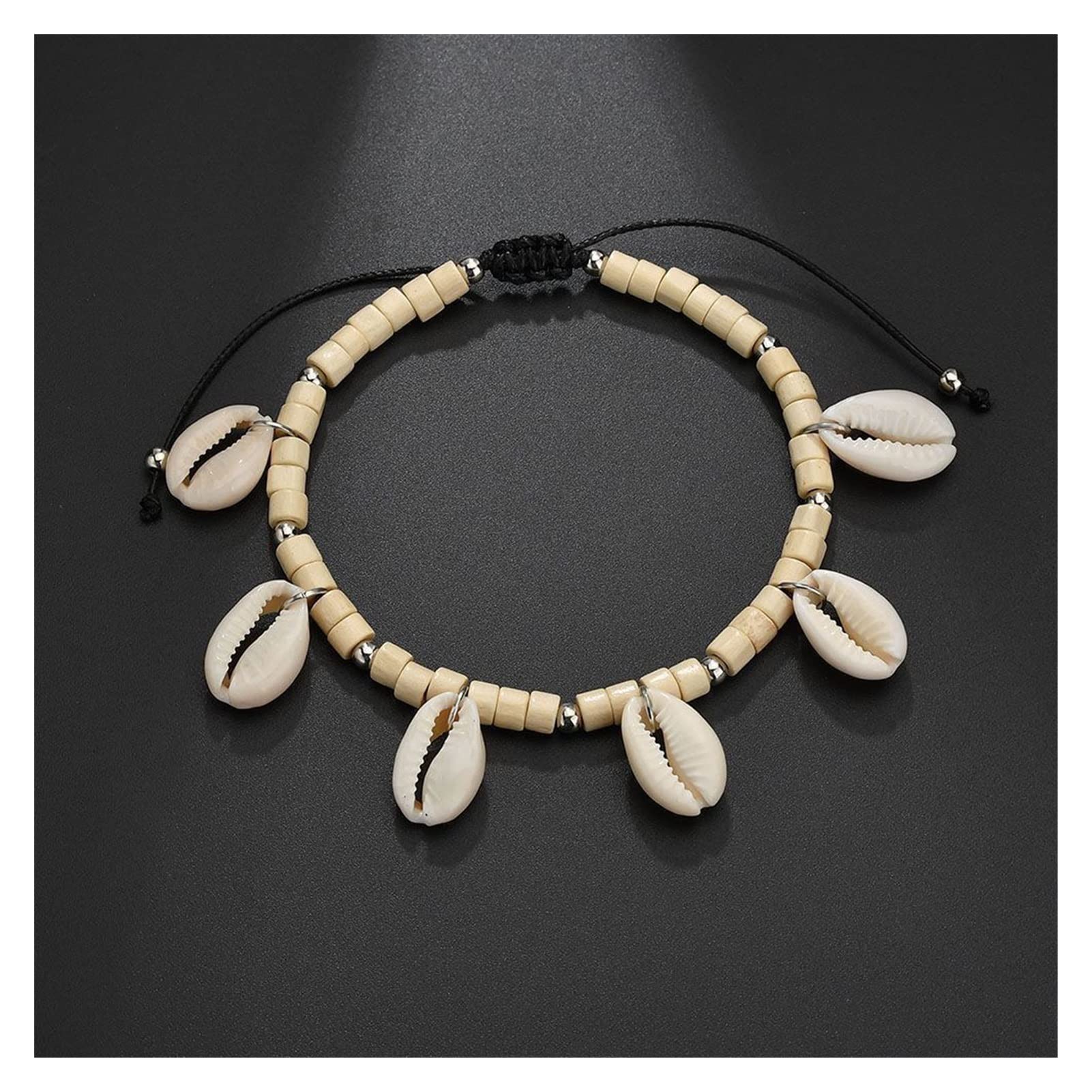 Pulseras De Tobillo con Estilo Bohemio De Conchas Marinas para Mujer - Tobilleras Tejidas con Flecos para Playa De Verano para Mujer Tobilleras para Mujer,