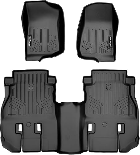 Vista 18 de MAXFLOORMAT tapetes para piso y revestimiento para caja MAXTRAX para Grand Cherokee (2013-2016) color negro.