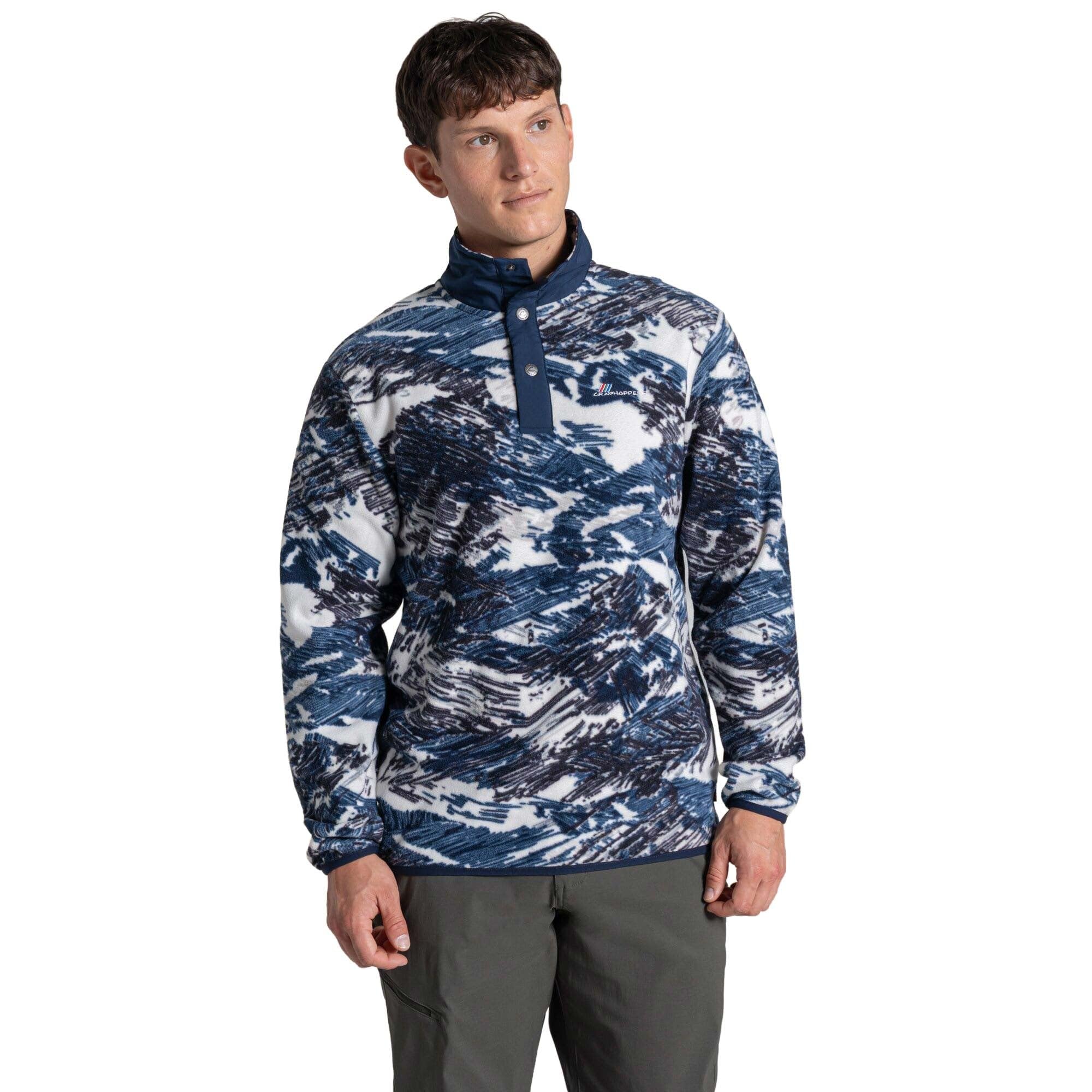 Craghoppers Men's Navy Dewlish Ii Overhead Fleece Size: Xxl