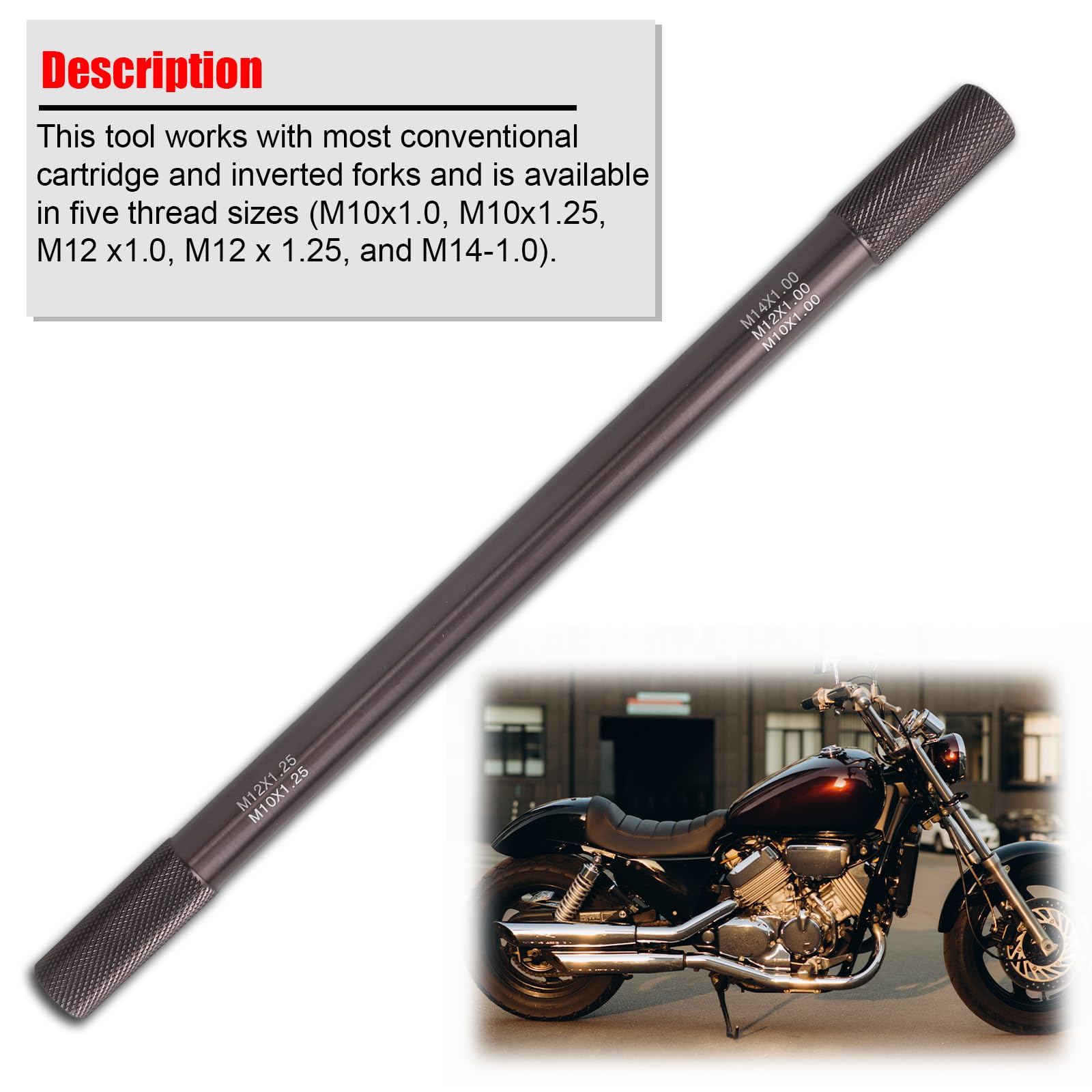 Kit Servizio Forcella Moto, Professionale Strumento Livello Olio Forcella Compressore Molla & Assistenza Sfogo Asta Ammortizzatore Set Manutenzione per Riparazione Moto & Fai Da Te