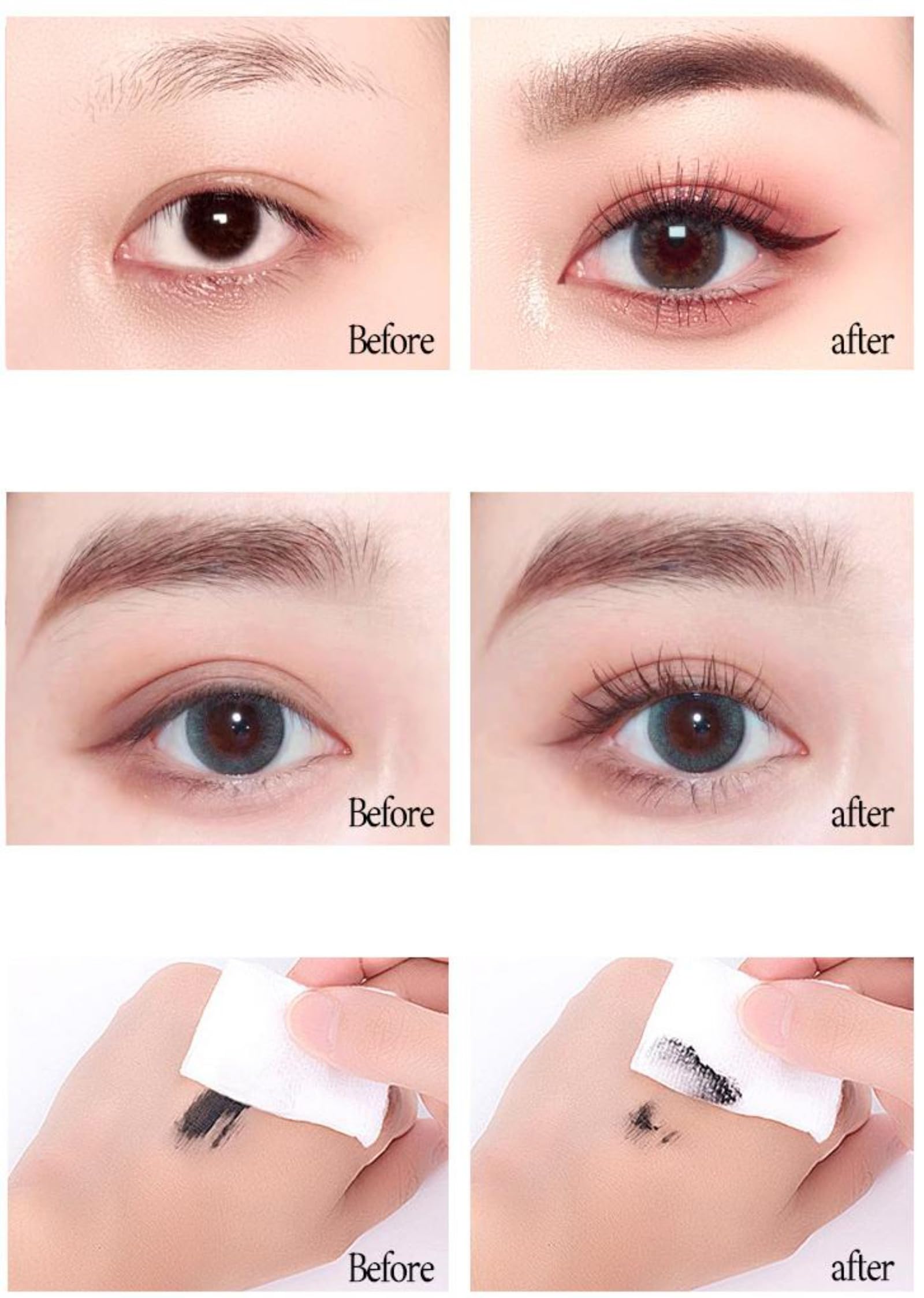 Mascara – Due pacchi,Materiale Della Spazzola In Metallo Naturale,Mascara super volumizzante e allungante,Allunga Le Ciglia,allungamento e volume a lunga tenuta per 24 ore