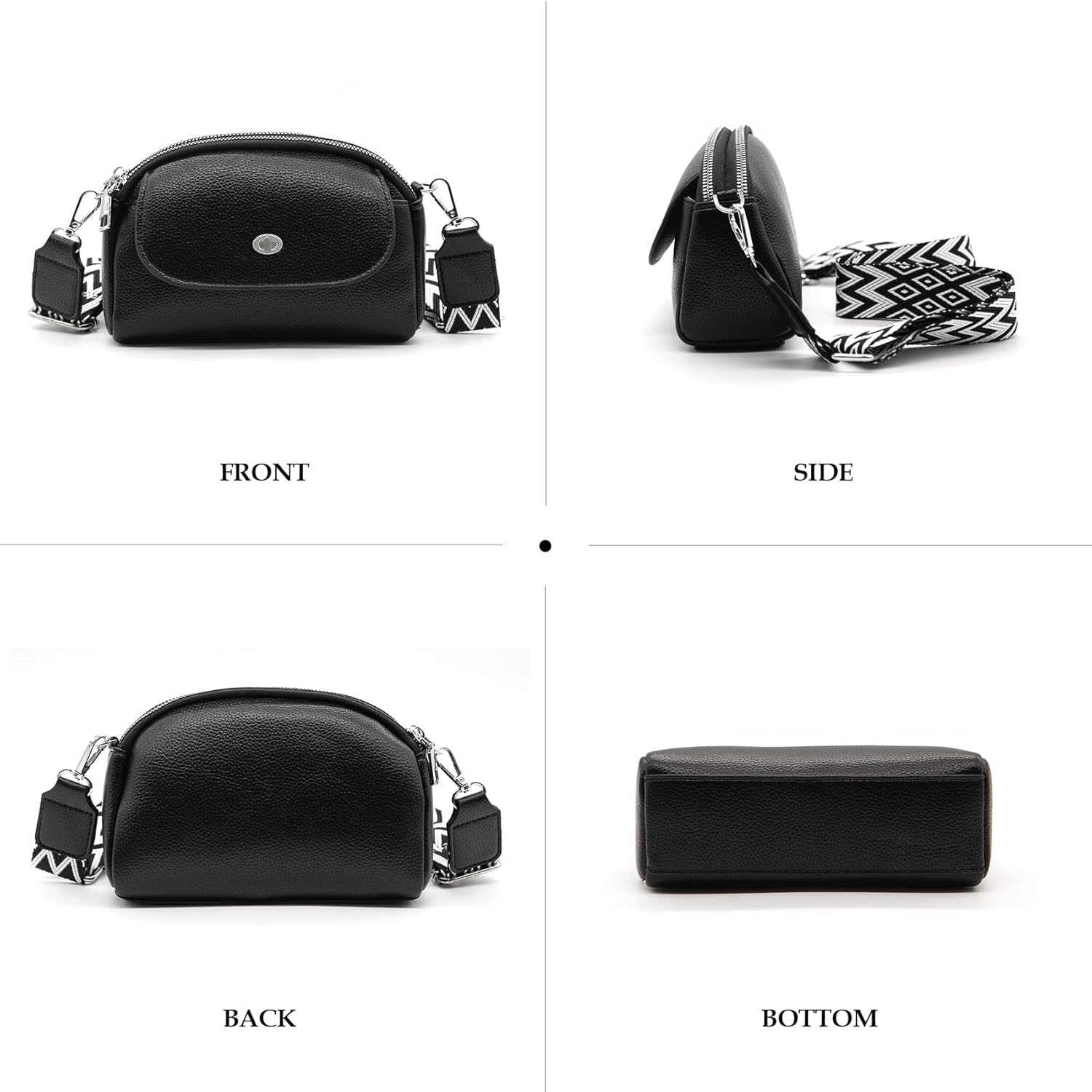 Long Keeper Trendy Vegan Leather Crossbody Bags for Women Small Purses Cross Body Shoulder Handbags with Adjustable Strap - Image 9