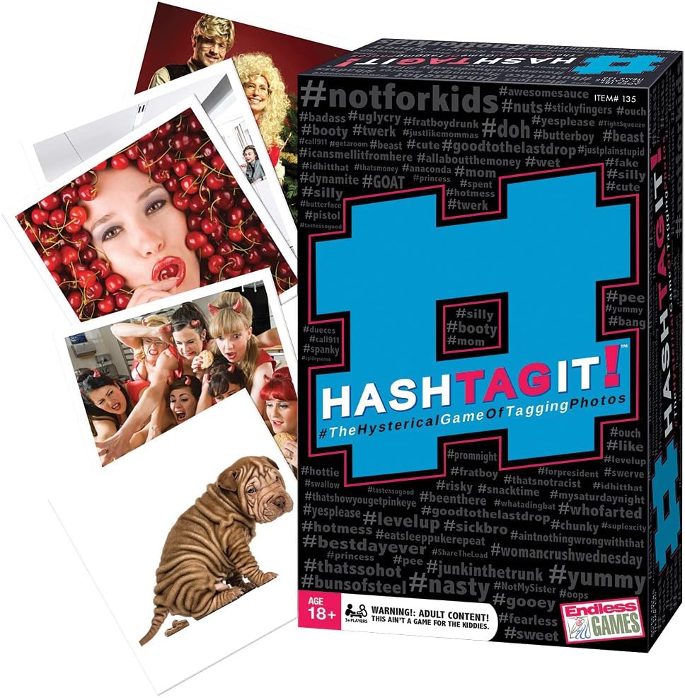 Hashtagit! - Party Game of Tagging Photos for Ages 18 and Up