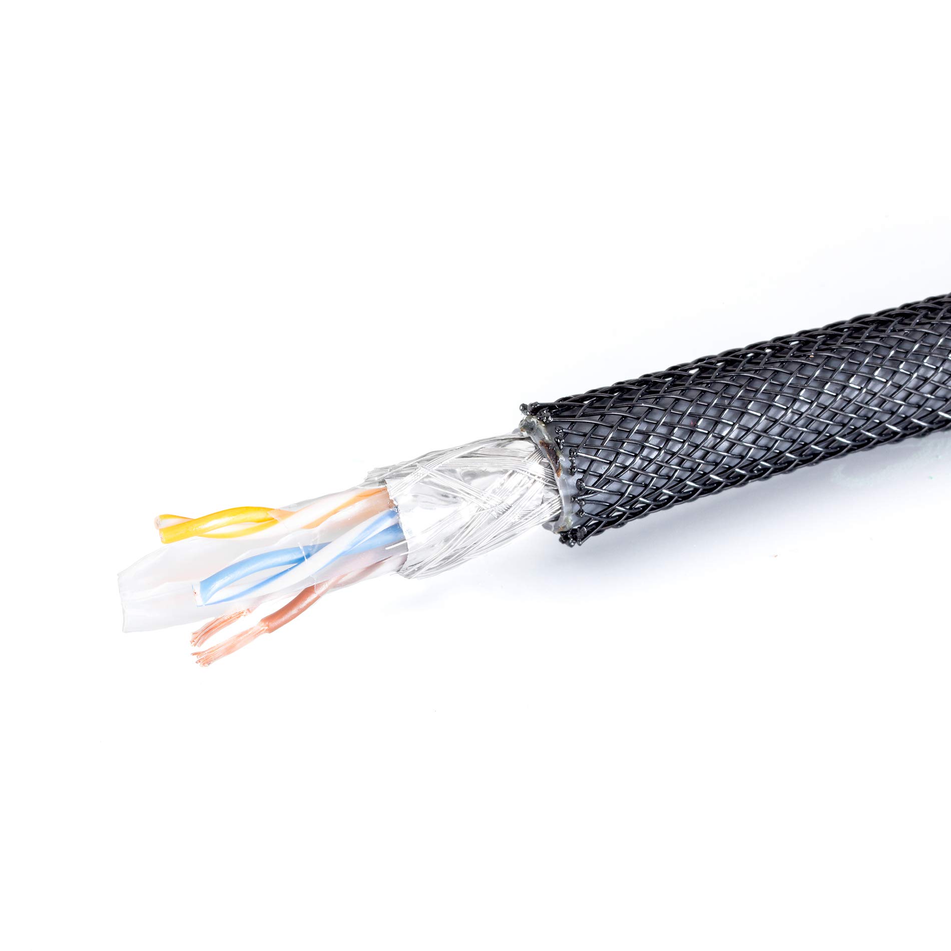 Eagle Cable by INAKUSTIK – 10065000 – Cable de red Deluxe CAT6 | Cable LAN para transmisión de audio HD y vídeo HD | 100 m en negro | apantallamiento doble – Conductor de datos grueso (AWG 24) –