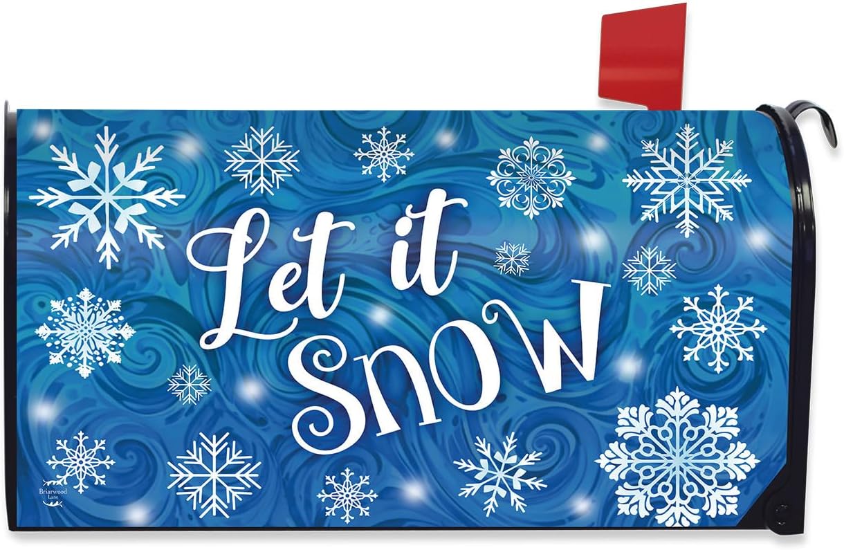 Briarwood Lane Winter Mailbox Cover - Standard Size - Winter on the Farm for Winter Mailbox Cover