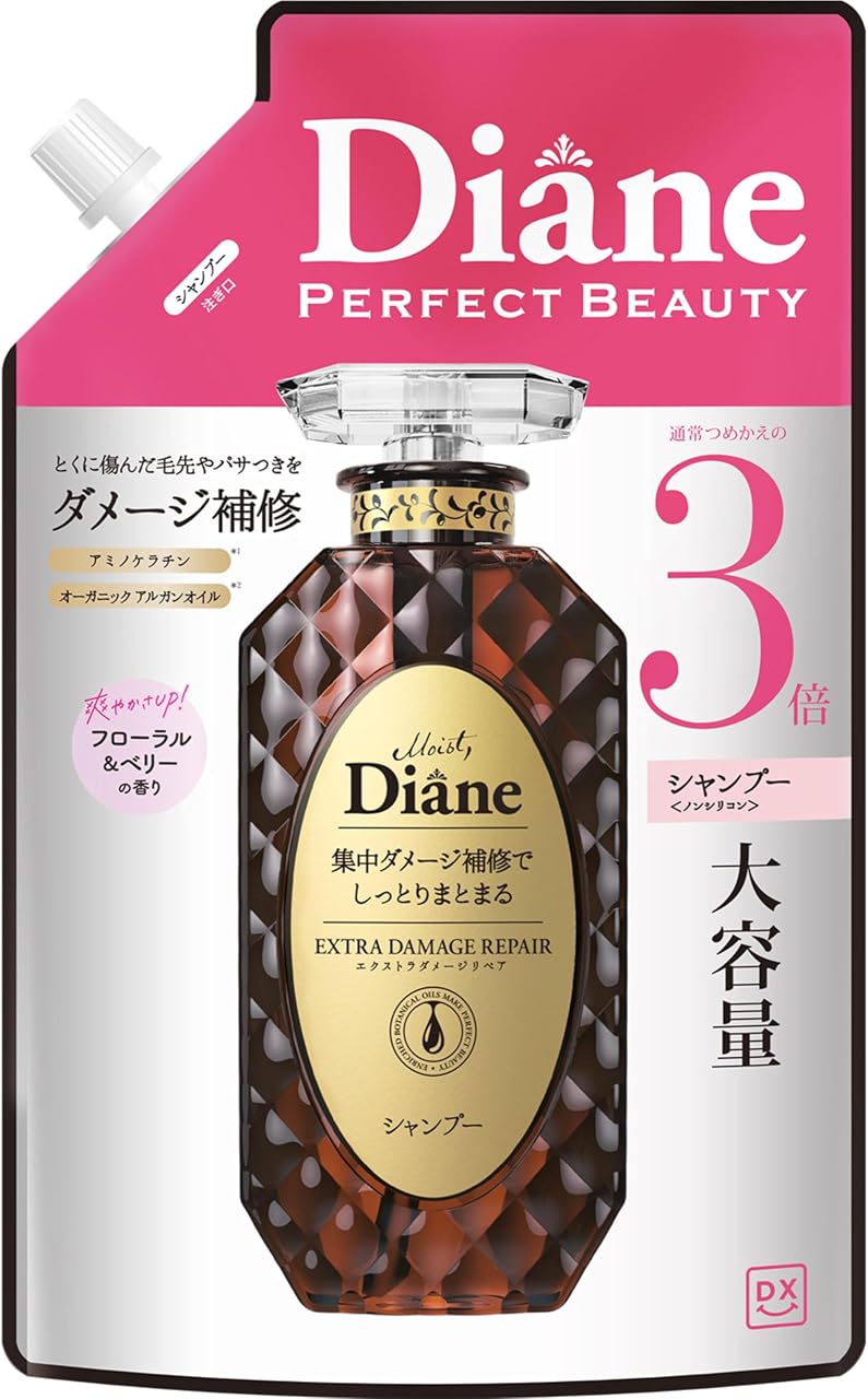Diane(ダイアン) 【大容量】シャンプー [ダメージ補修] フローラル&ベリーの香り ダイアンDX エクストラダメージリペア 詰め替え 1000ml