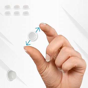 Technogel Protector - Transparent Peel-and-Stick Door Stoppers, Chair Leg Floor Protectors, Shock Absorbing Bumper Pads, Noise Damping Cabinet Door Pads - Durable & Reusable Felt Pads Small
