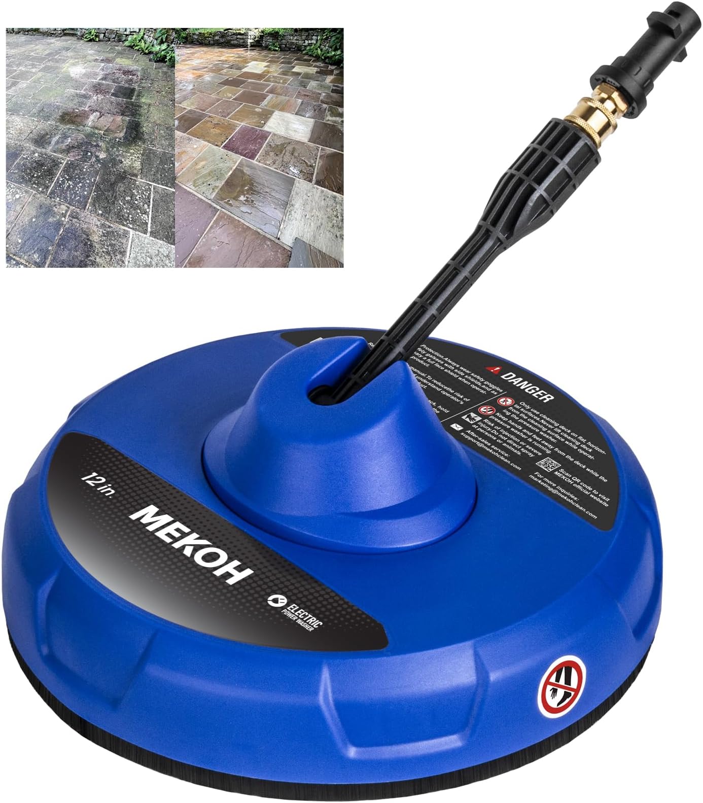 MEKOH Large Patio Cleaner Attachment for Karcher K2/K3/K4