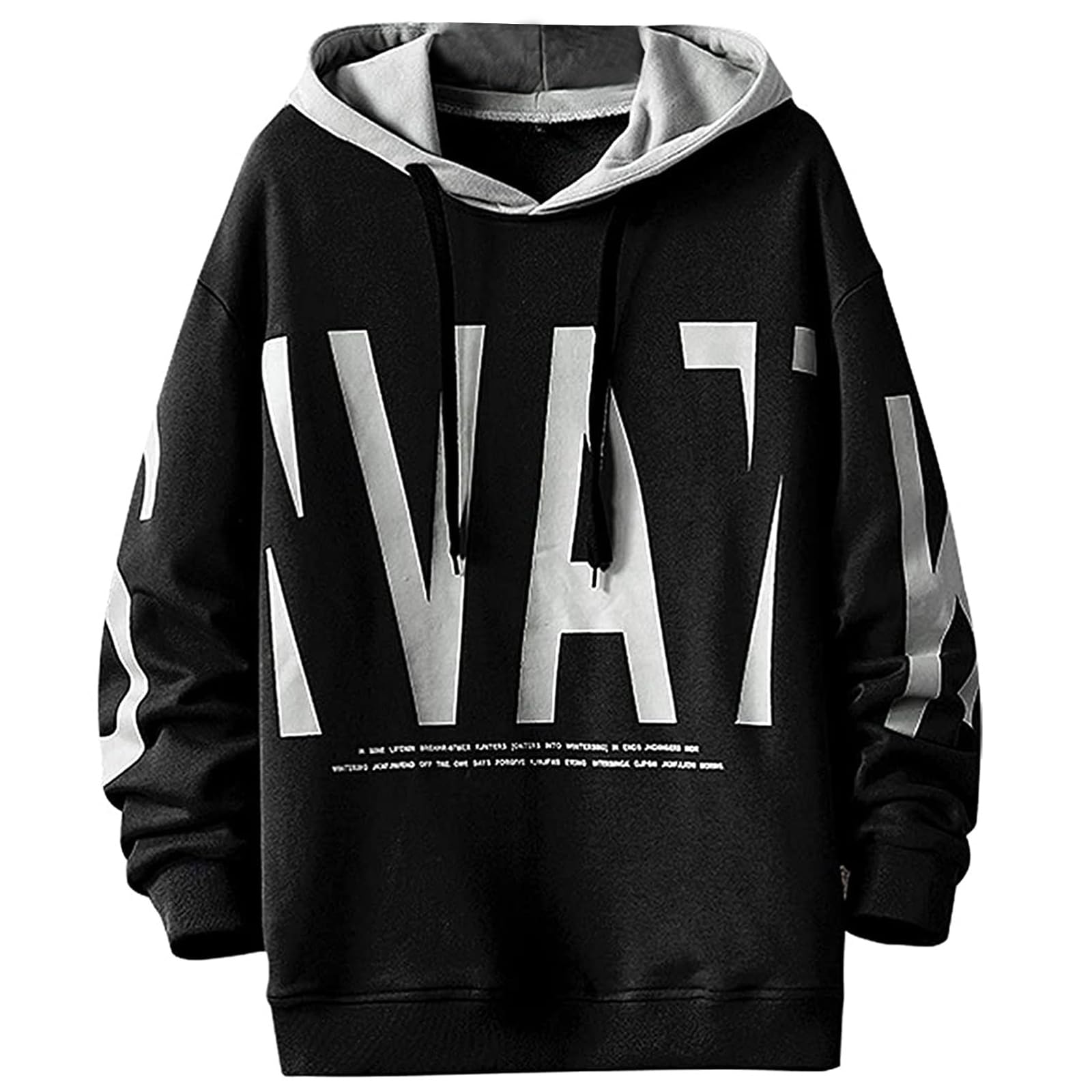 Moshtashio Felpa con Cappuccio Unisex Stampa Scritta Abbigliamento | Uomo Streetwear Hoodie Hip Hop Casual Sportiva Unisex Hooded Sweatshirt Manica Lunga Autunno Inverno Moda Donna