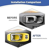 Vista 2 de RT-TCZ para Jeep JL Cubierta de Manija Interior de Puerta para Jeep Wrangler JL JLU Gladiator JT 2018-Actualidad Accesorios de Interior Amarillo 4