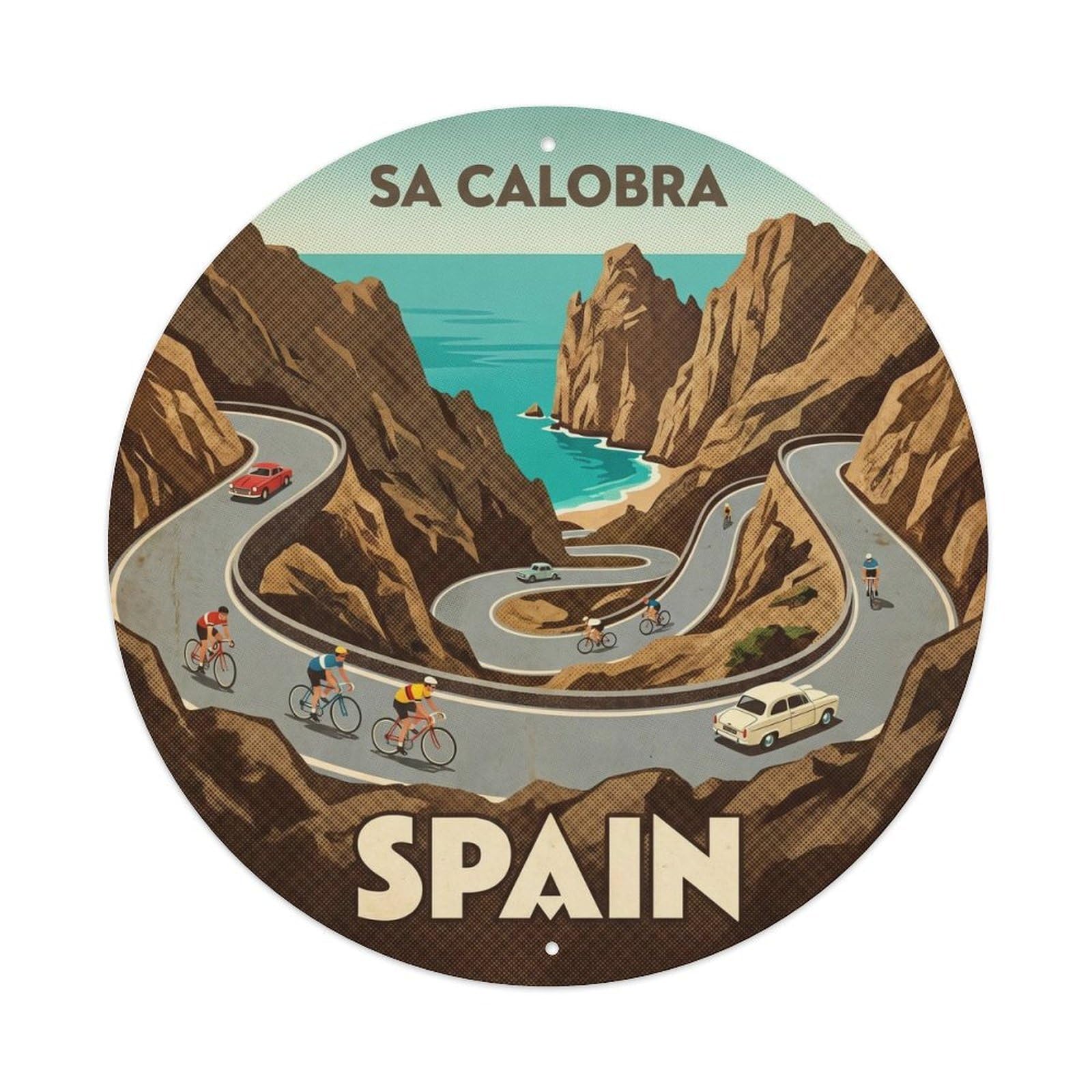 Mallorca Sa Calobra Spain Landmark Travel Metal Tin Sign