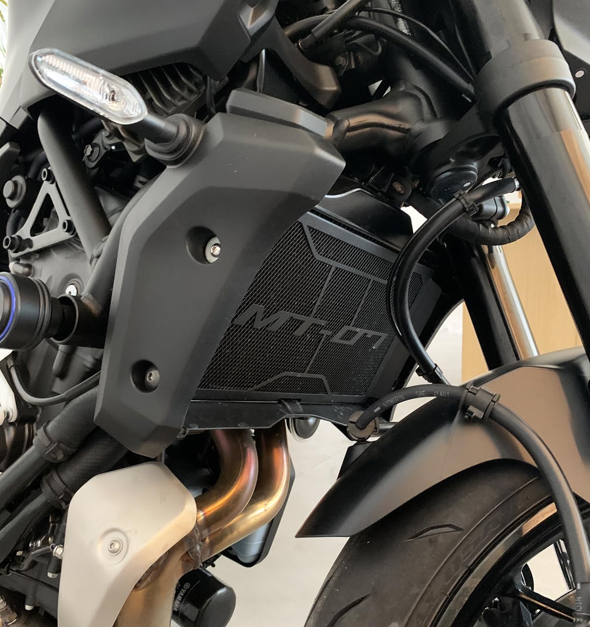 Motorrad Kühlerabdeckung Für MT07 MT-07 2025 MT 07 2025 2026 Zubehör Motorrad Kühler Schutz Kühlergrill Schutzgitter Kühlergitter Wasserkühler Radiator Guard Protektor
