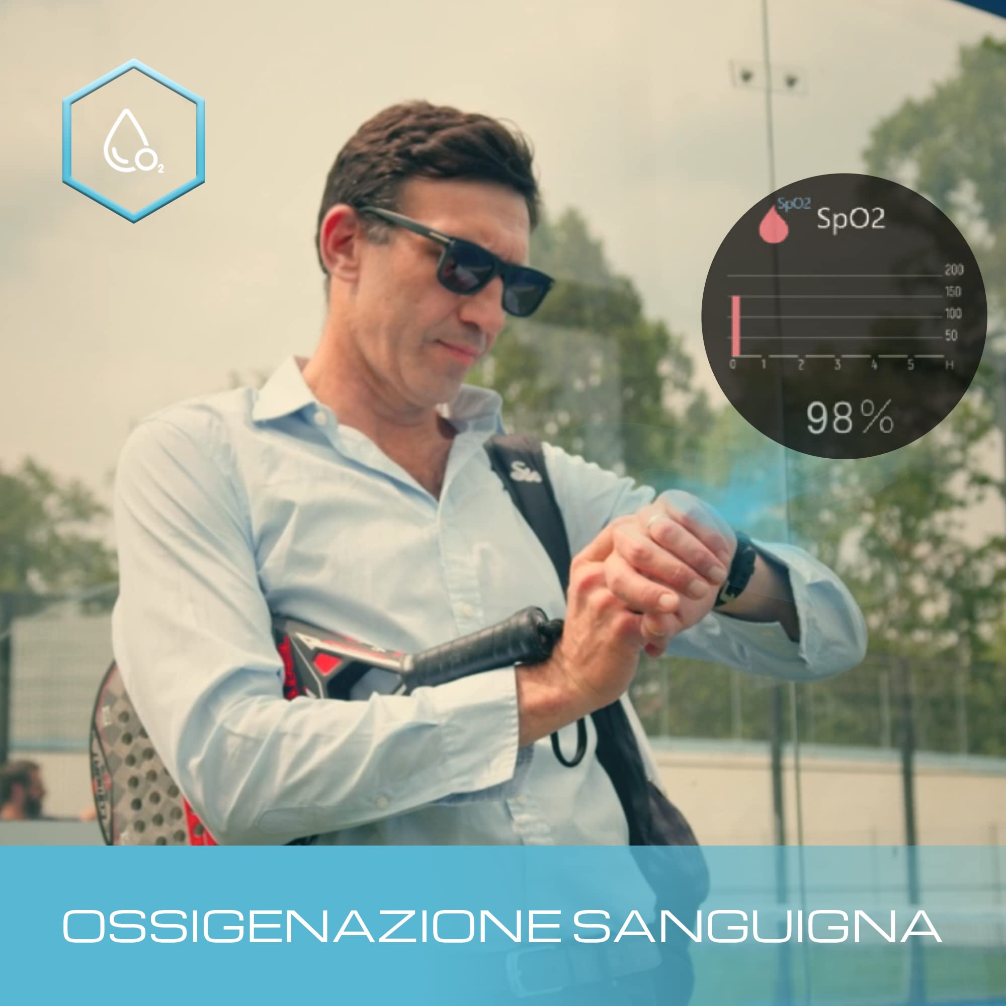 SIMPLO - Smartwatch Uomo e Donna - Monitoraggio Salute e Fitness | ECG portatile combinato con PPG - Saturimetro | SIMPLO premium senza costi per un anno - monitoraggio salute da un medico 24/7