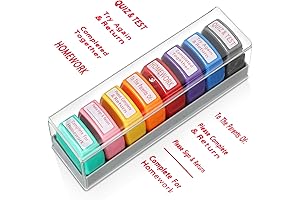 8-Piece Teacher Assistance Stamp Set