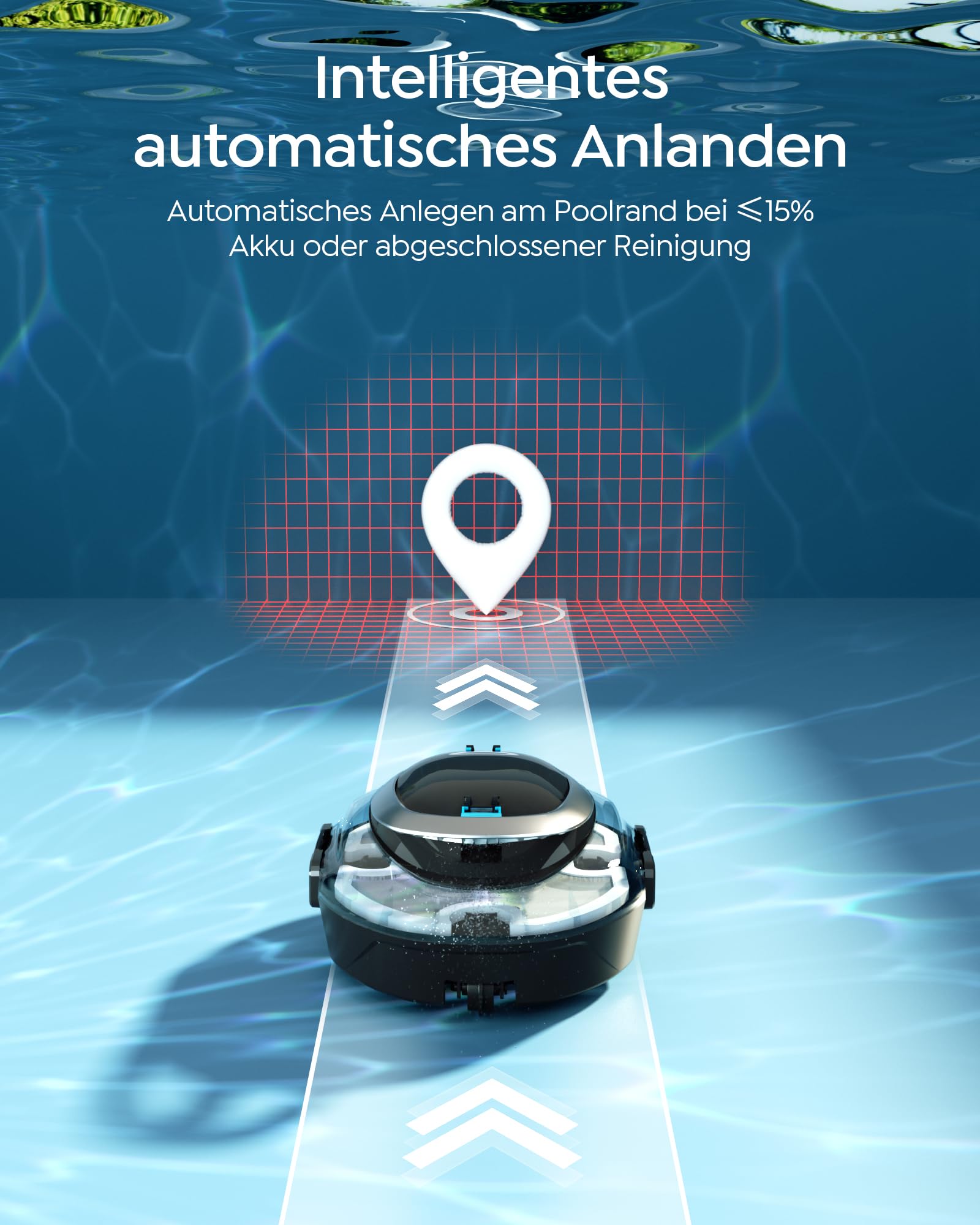 S2 Poolroboter,Doppelfiltration,90 Min,Dual Motoren,Kohlschwarz