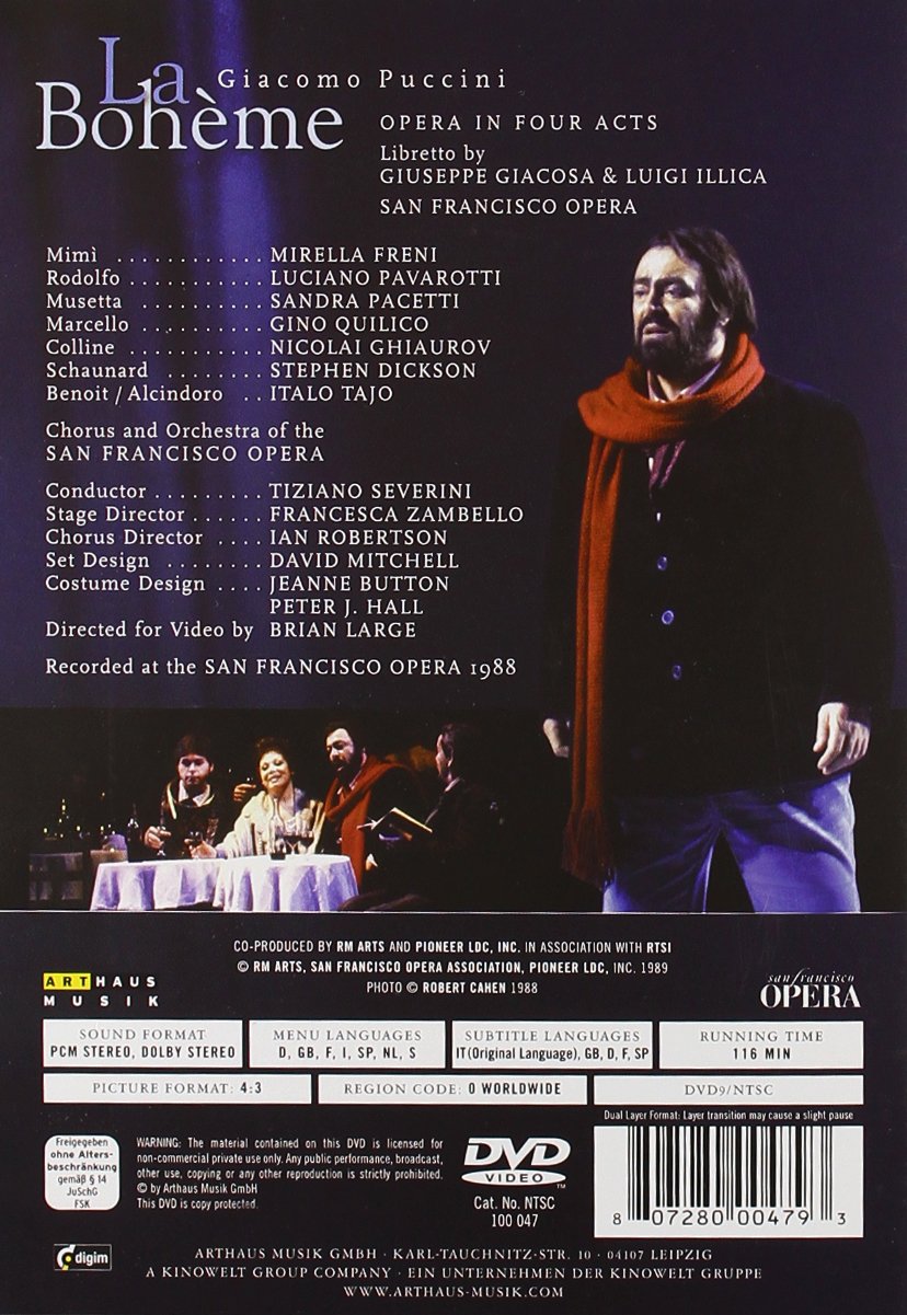 Luciano Pavarotti - La Bohème + Aida + Die Fledermaus