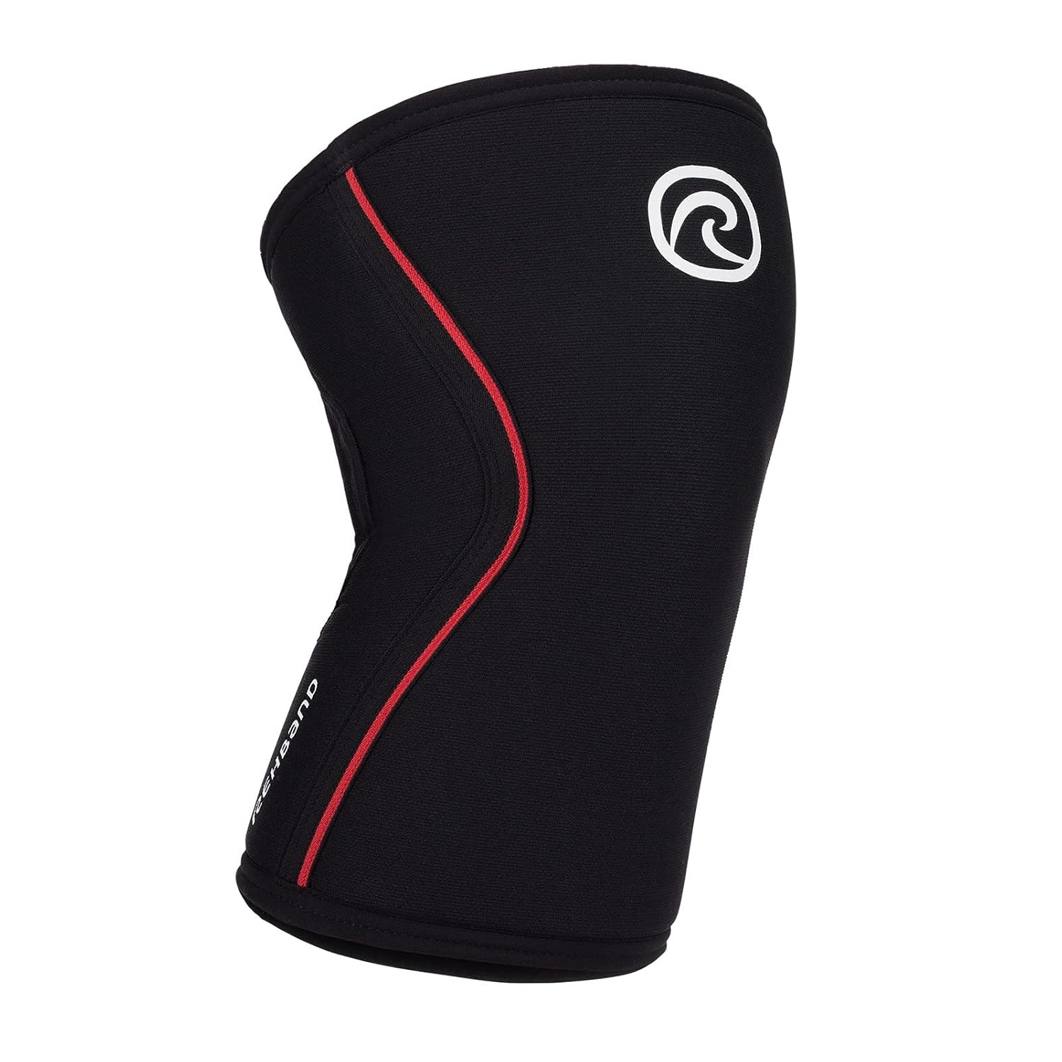Rehband Knee Support for Strength Sports & Fitness - Knee Support 7mm Neoprene Flexible and Non-Slip Knee Sleeve for Men and Women Color Black/Red Size M