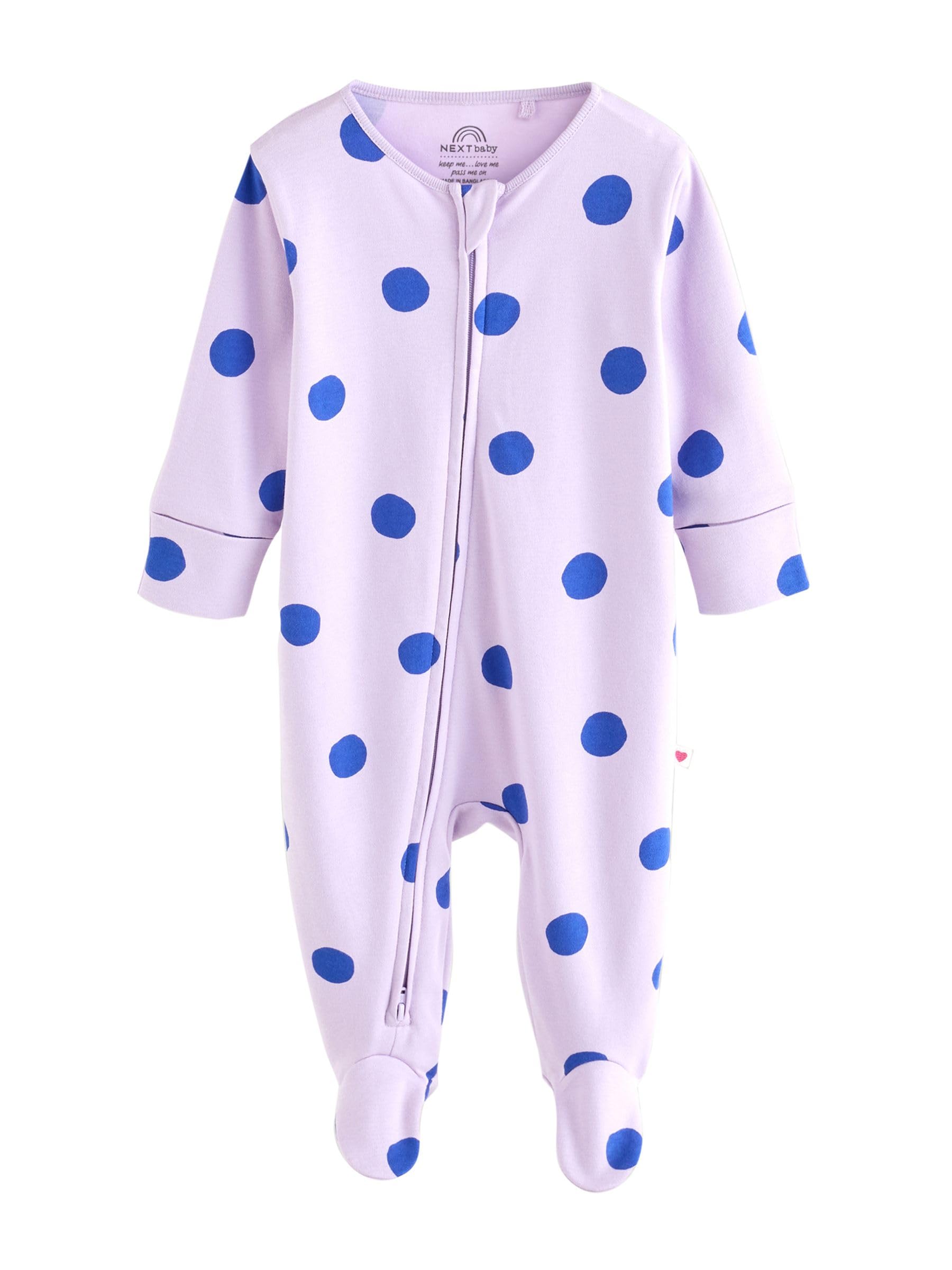 NEXT Bambina Confezione da 5 Tutine per Neonati con Zip bidirezionale
