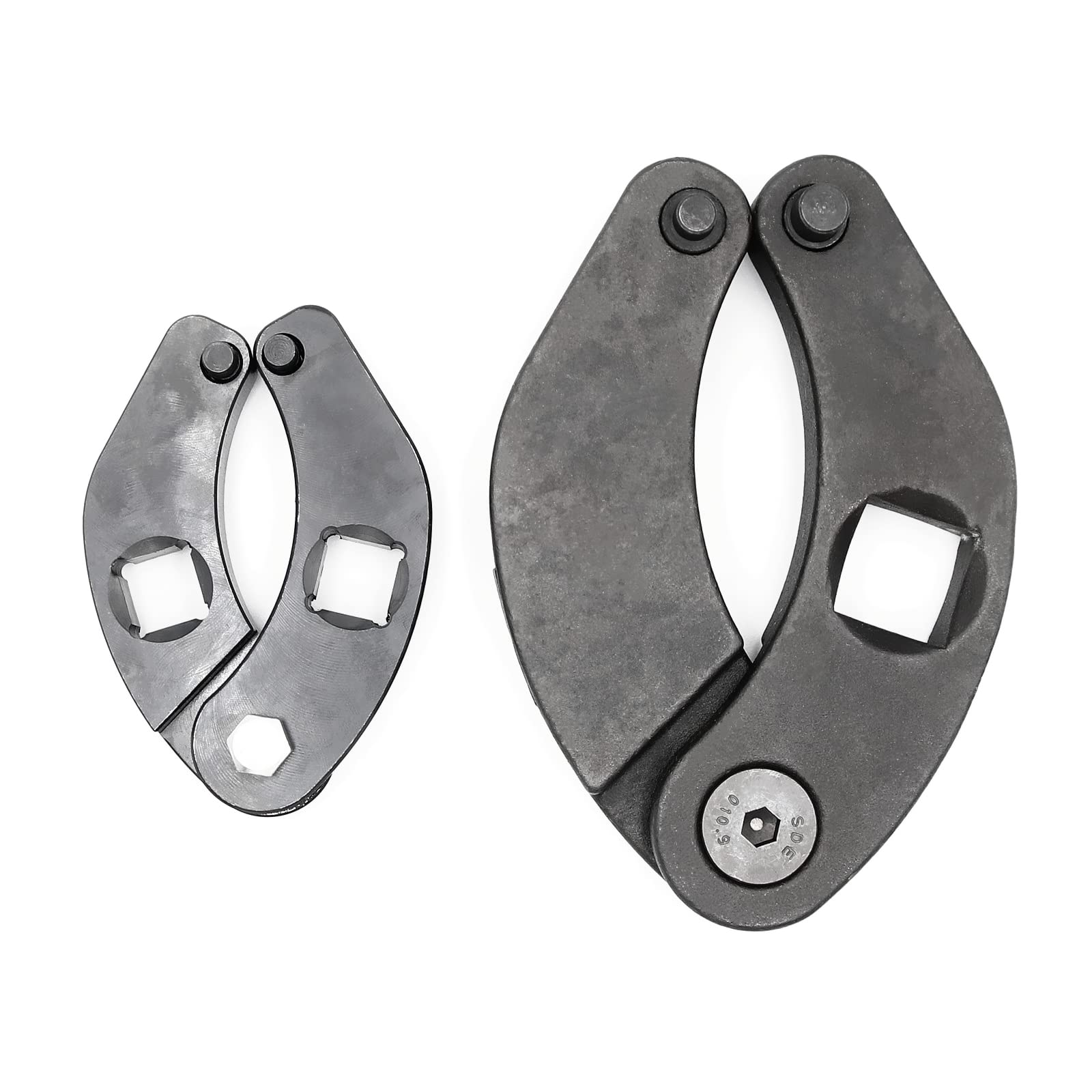 1266 y 7463 - Llave de tuerca ajustable de prensaestopas, juego de llaves de tuerca de prensaestopas | Para cilindros hidráulicos en la mayoría de equipos de granja y construcción, 2 unidades