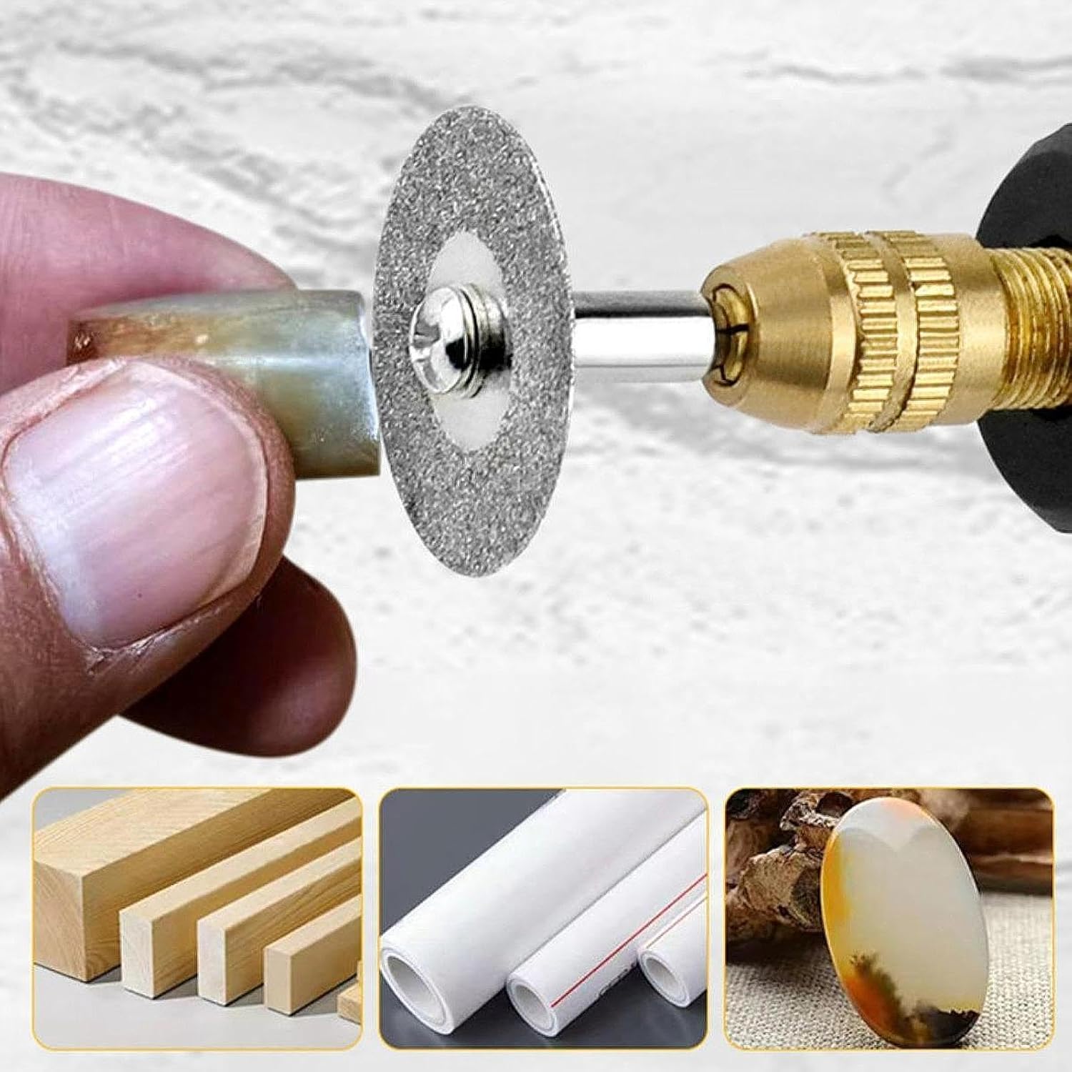 10 Pieces Cutting Disc Premium Cutting Wheel for Marble Rotary Tools Ceramic with Hole