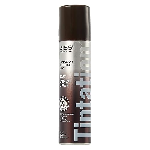 Miniatura 4 de Kiss Tinte en aerosol corrector gris, tinte temporal para el cabello, spray de retoque de raíz, tinte para el cabello, tamaño grande, 6 onzas