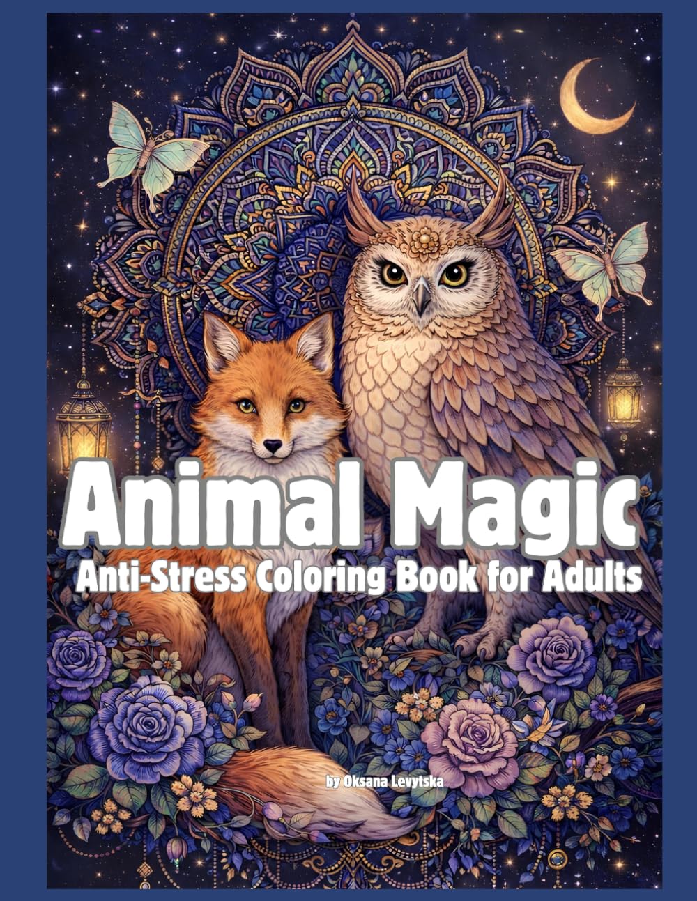 Animal Magic Anti-Stress Coloring Book for Adults
