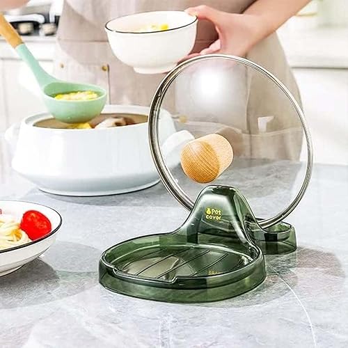 Miniatura 4 de Espátula de cocina multifunción, soporte multifunción para espátulas de cocina, soporte para cucharas con soporte para tapa, soporte de cuchara de