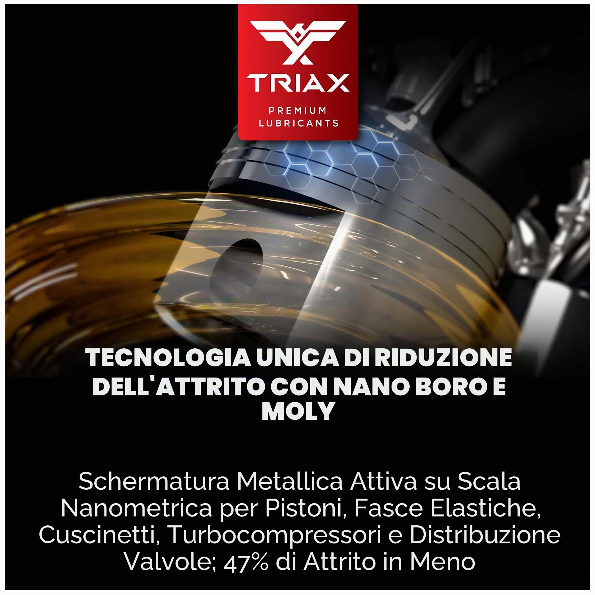 TRIAX Euro VX SAE 5W-30 Olio Motore Sintetico PAO Ester - Motori Benzina e Diesel con DPF e SCR ACEA C3 API SP VW/Audi 504.00 507.00 502.00 505.01 BMW LL-04 MB 229.51 229.31 Porsche C30