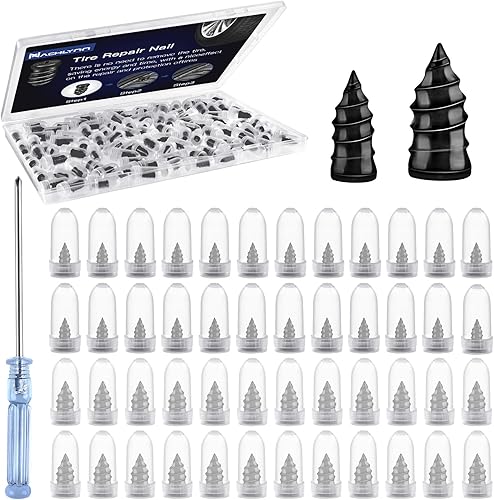 Miniatura 9 de NACHLYNN 80 piezas de clavos de reparación de neumáticos herramienta de auto-servicio clavo de reparación de neumáticos tornillo autoperforante de