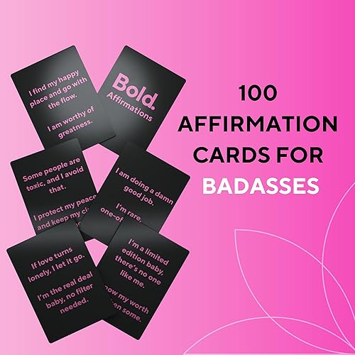 Miniatura 2 de Badass - Tarjetas de afirmación  100 afirmaciones motivacionales e inspiradoras diarias para mujeres, regalos para mujeres, mejor amiga y cuidado