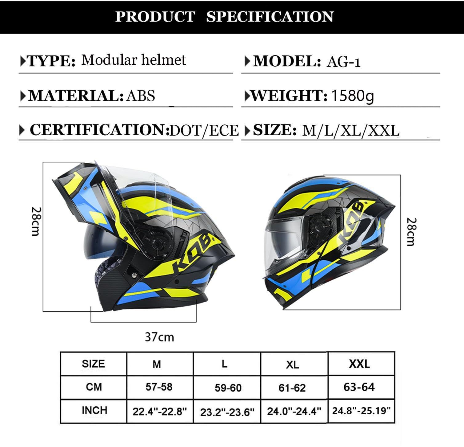 Klapphelm mit Sonnenblende Bluetooth Motorradhelm Helm Motorrad Klapphelm Motorradhelm ECE Zertifiziert Integralhelme Mit Doppelvisier Motorradhelm Klappbar Für Herren Damen