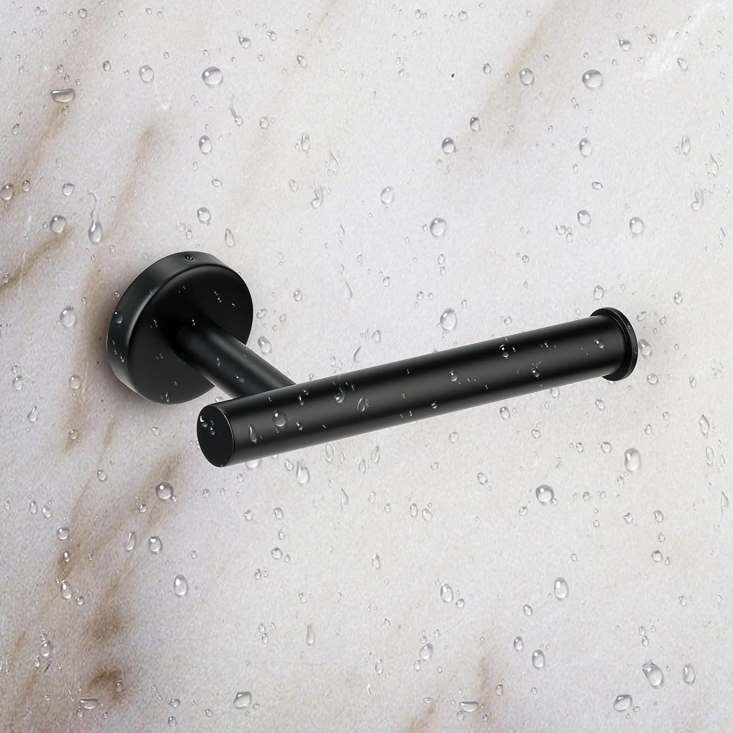 Toilet Paper Holder Brush Steel, Matte Black Toilet Paper Roll Holder SUS304 Stainless Steel Bathroom Tissue Holder Wall Mount for Bathroom, Kitchen, Washroom (Black) : Tools & Home Improvement