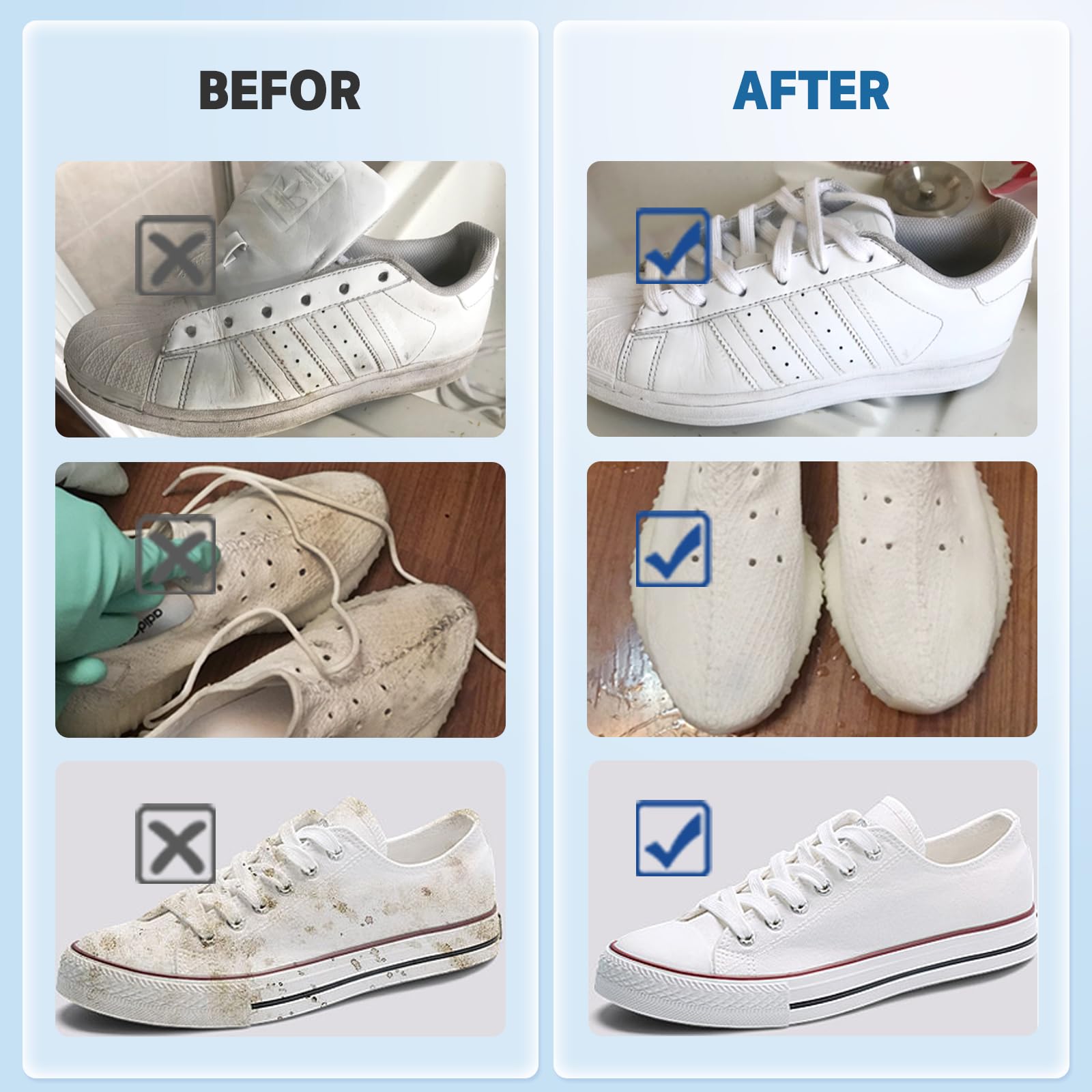 Crema Pulizia Sneaker - Pasta Detergente Per Rimuovere Macchie Da Scarpe Sportive, In Pelle, Tela E Suola